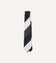 White, Navy and Grey Wide Stripe Repp Silk Tipped Tie