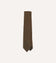 Brown Herringbone Shantung Silk Tipped Tie