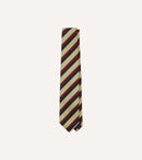 Navy, Red and Buff Stripe Mogador Silk Tipped Tie