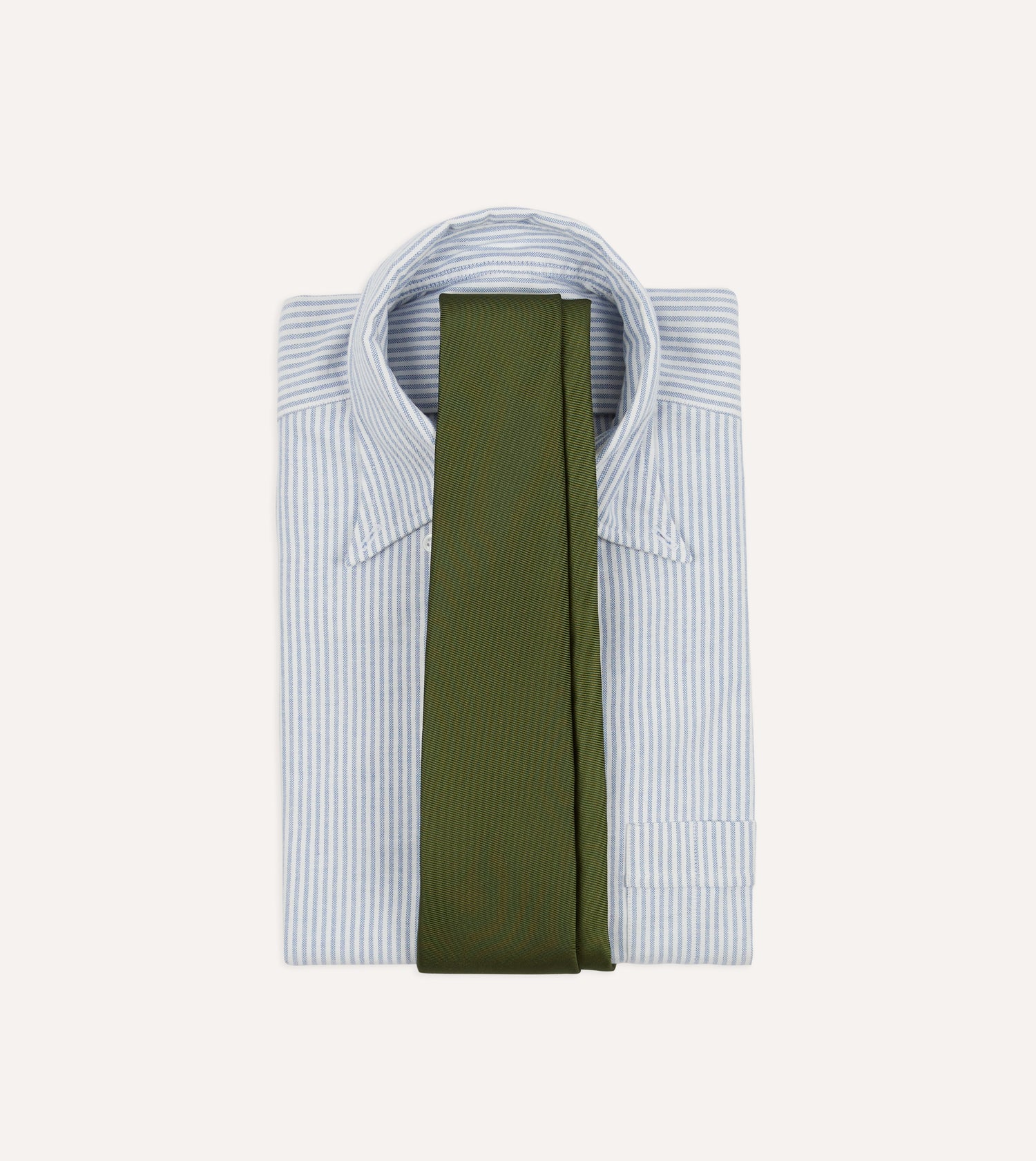 Green 50oz Silk Twill Tipped Tie