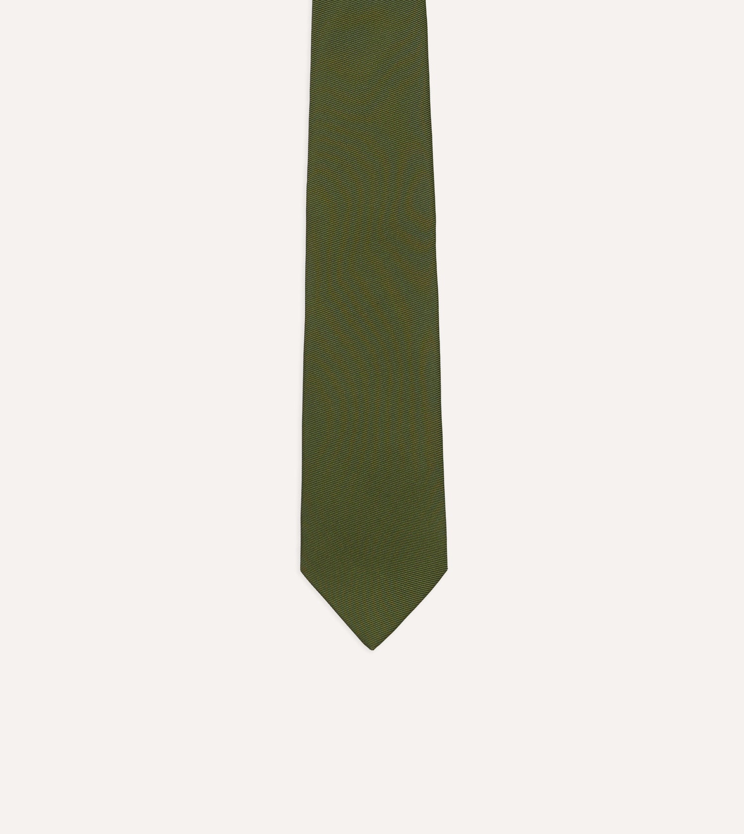 Green 50oz Silk Twill Tipped Tie