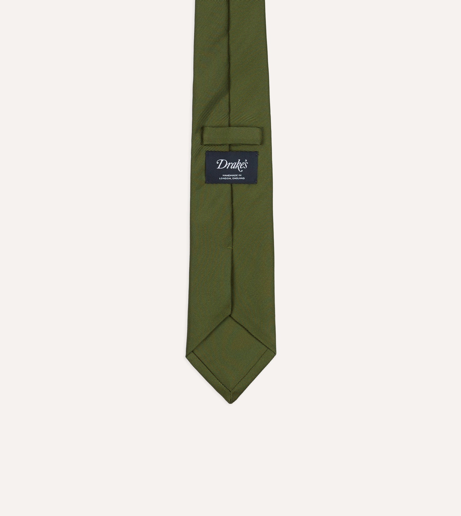 Green 50oz Silk Twill Tipped Tie