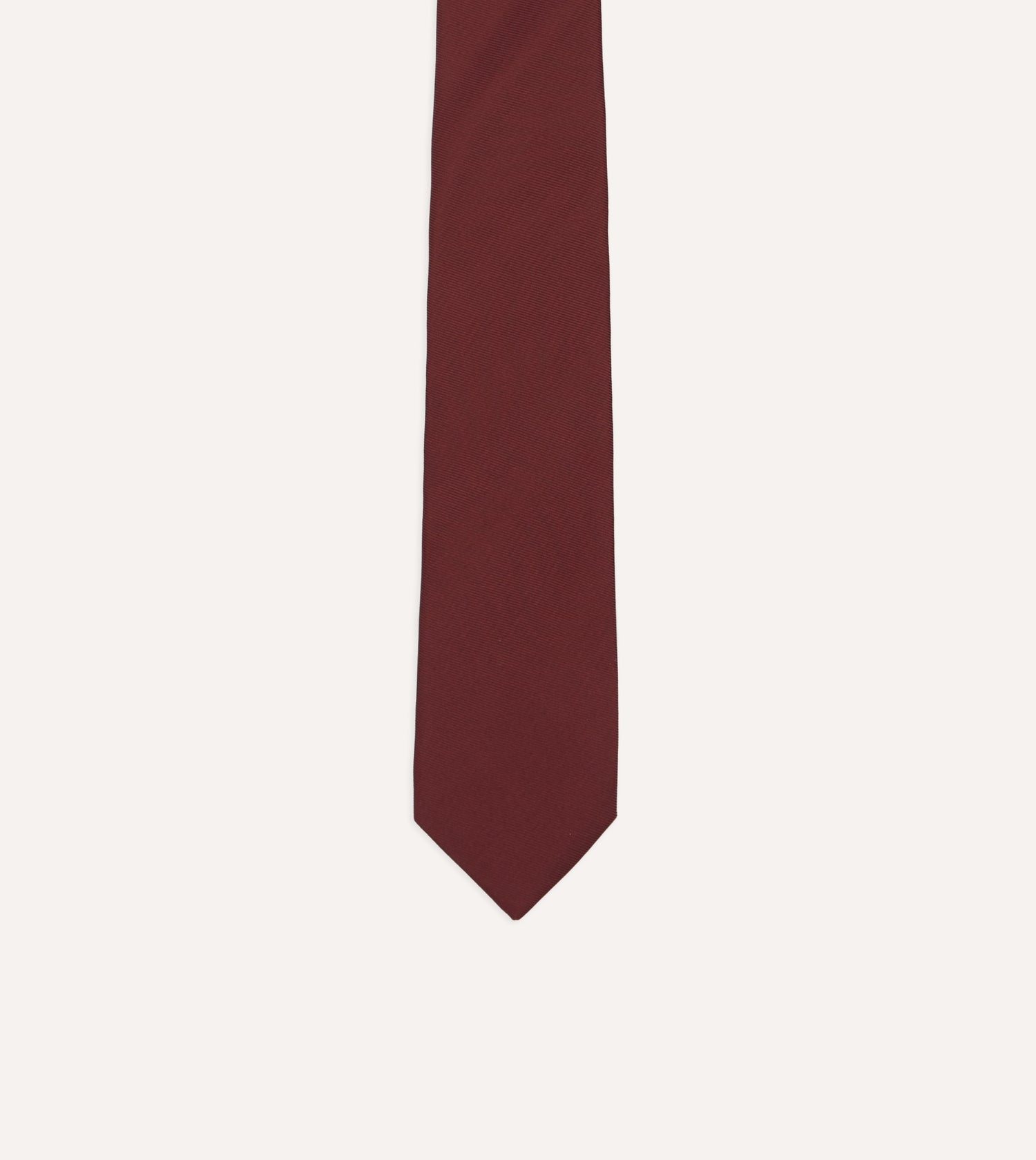 Burgundy 50oz Silk Twill Tipped Tie
