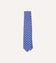 Blue Hexagon Tile Print Silk Self-Tipped Tie