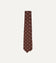 Brown Polka Dot Silk Self-Tipped Tie