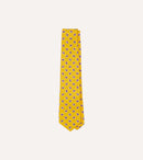 Yellow Mini Paisley Silk Self-Tipped Tie