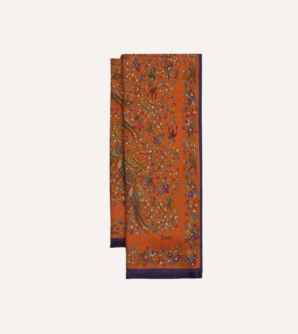 BoTT 24AW HOODED SCARF オレンジ　ゼブラ柄 Afton Hooded Scarf (Knit) – Lion Brand Yarn