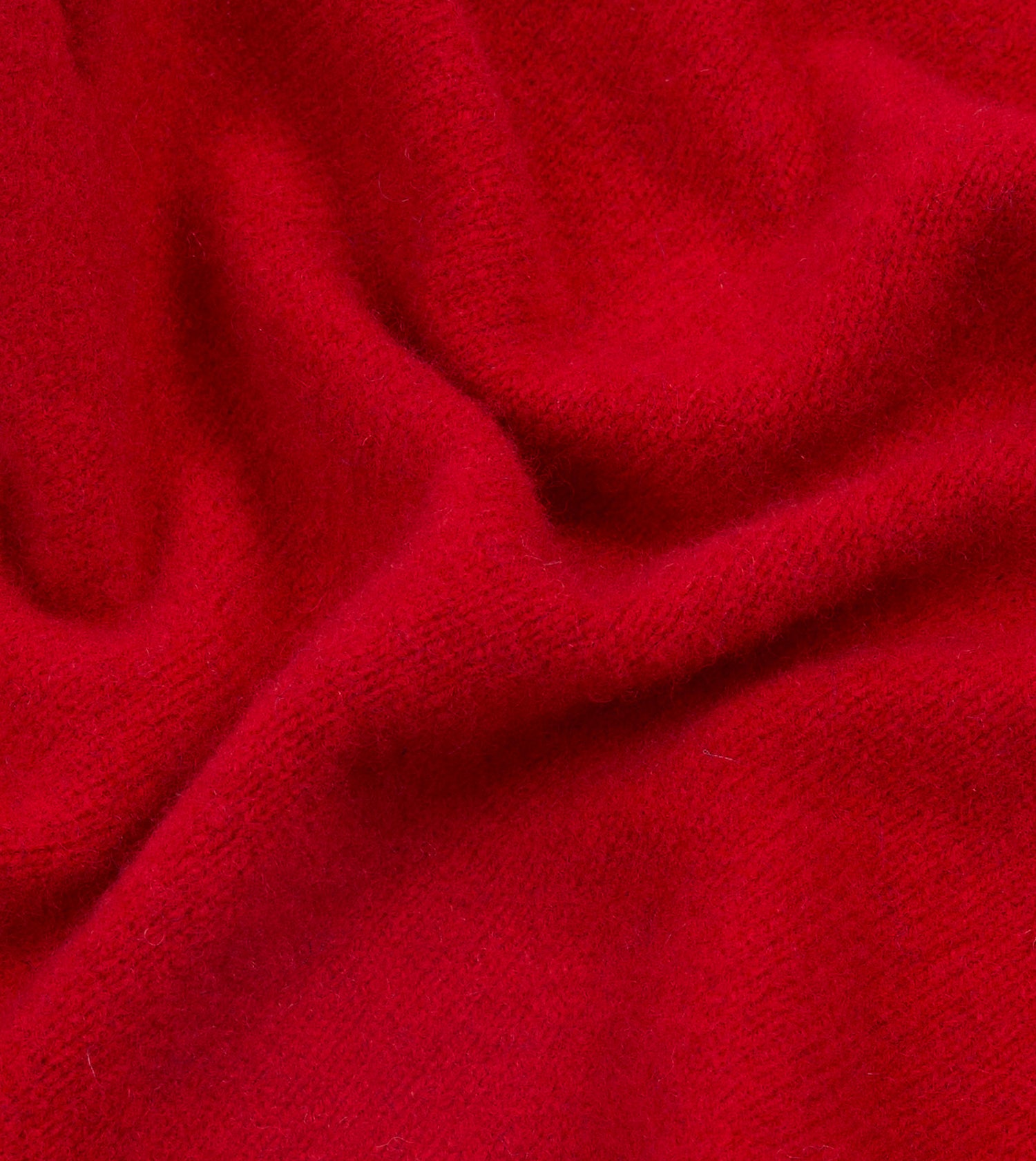 Red Lambswool Triangle Neck Scarf