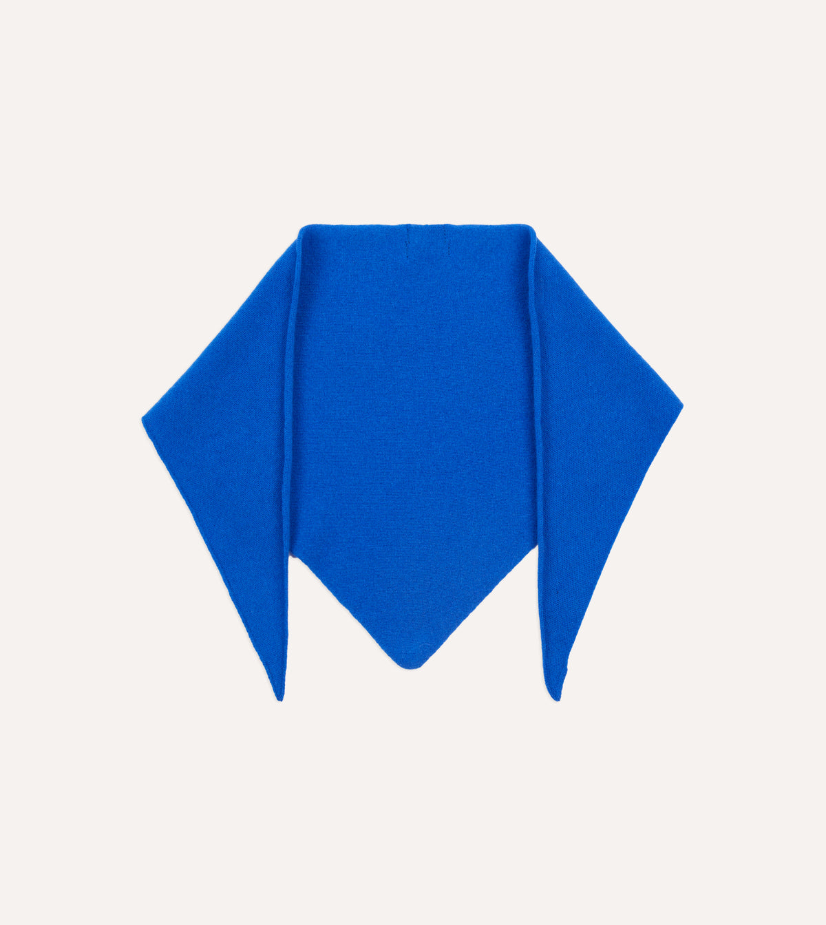 Royal Blue Lambswool Triangle Neck Scarf