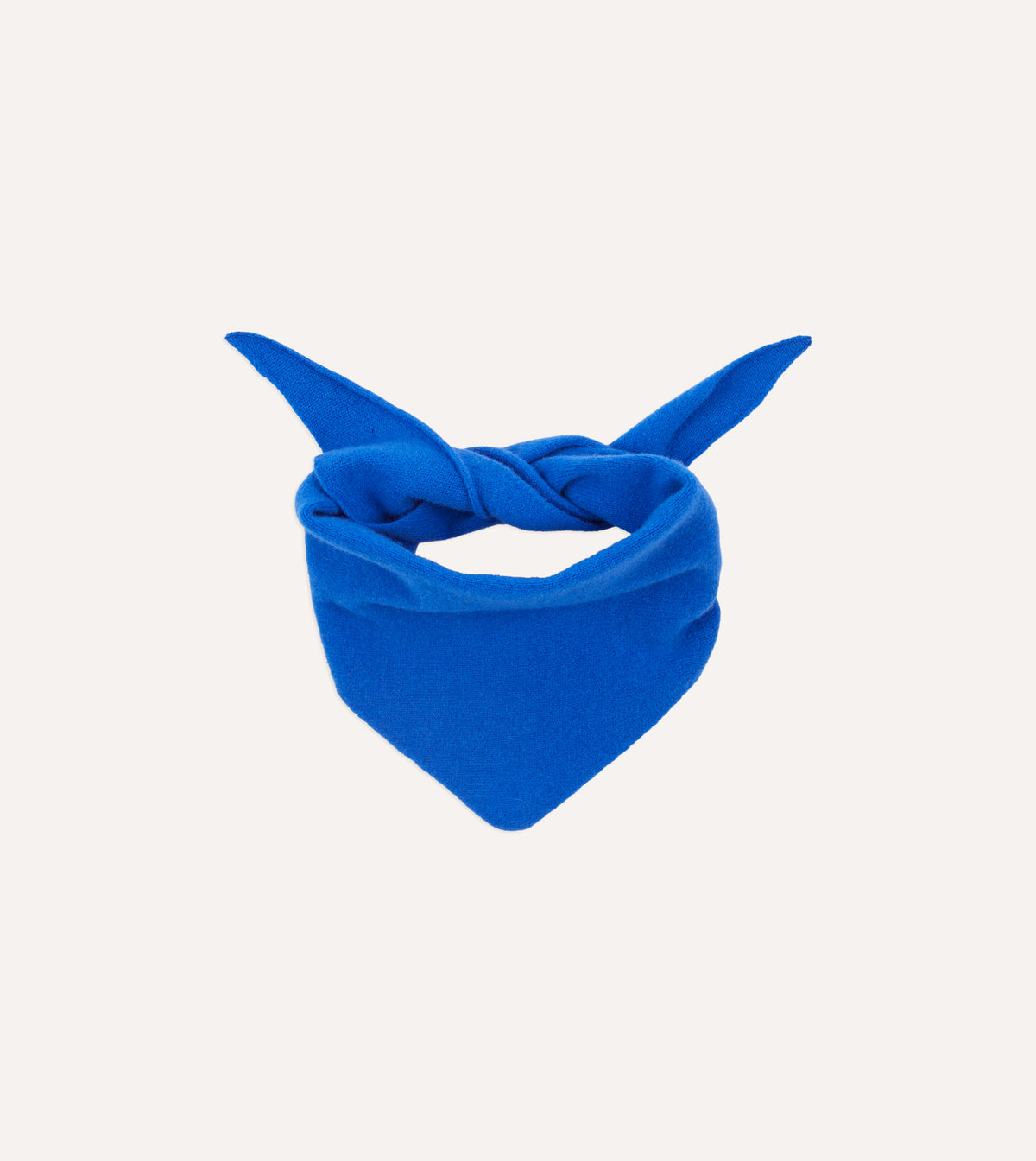 Royal Blue Lambswool Triangle Neck Scarf