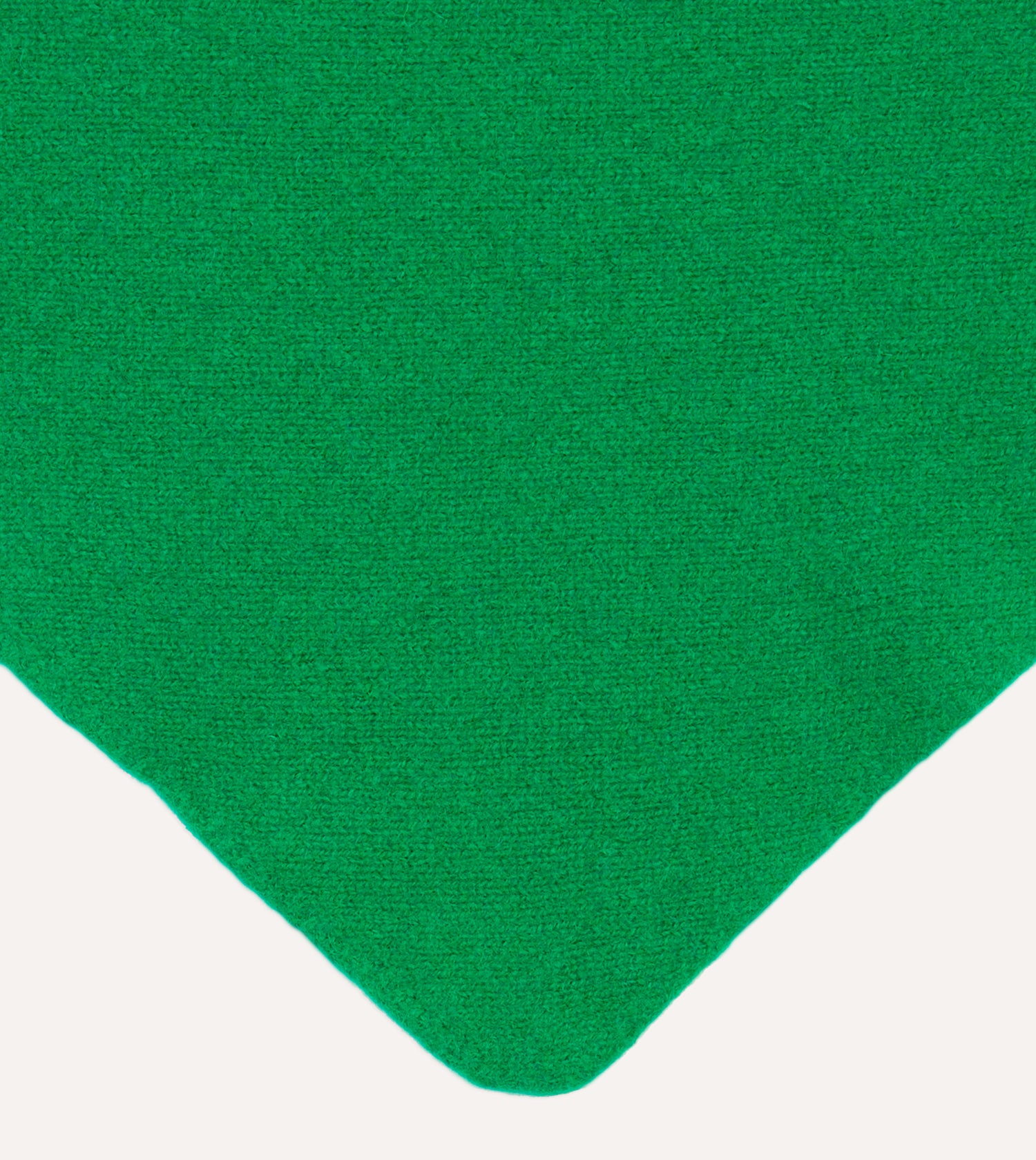 Green Lambswool Triangle Neck Scarf
