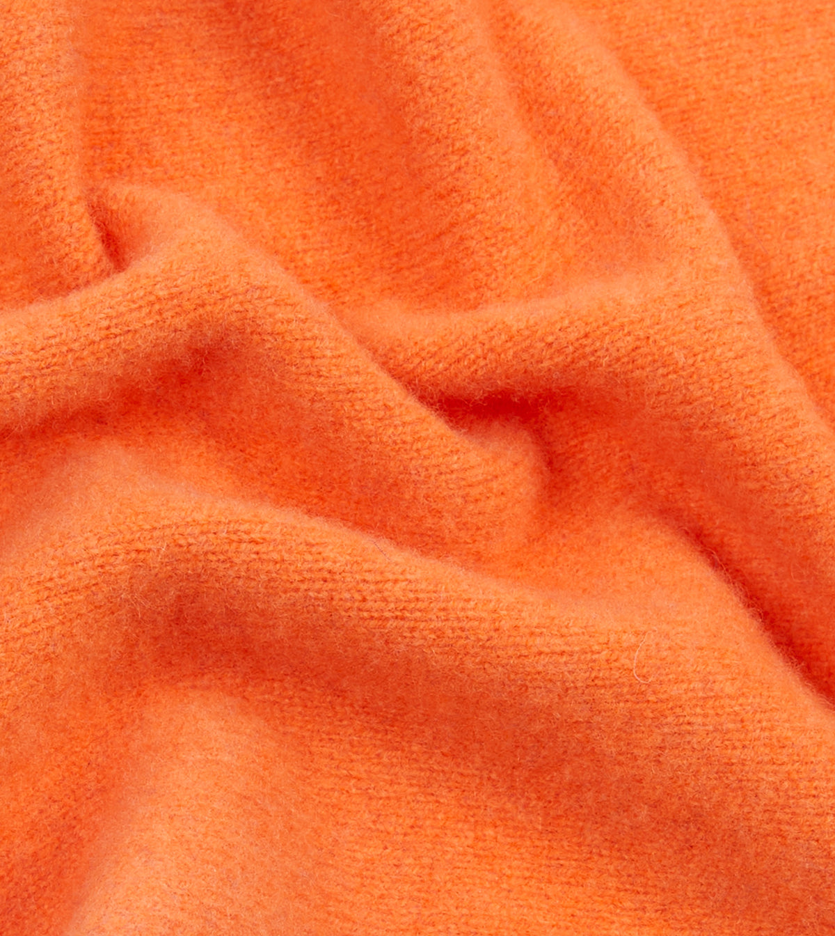 Orange Lambswool Triangle Neck Scarf