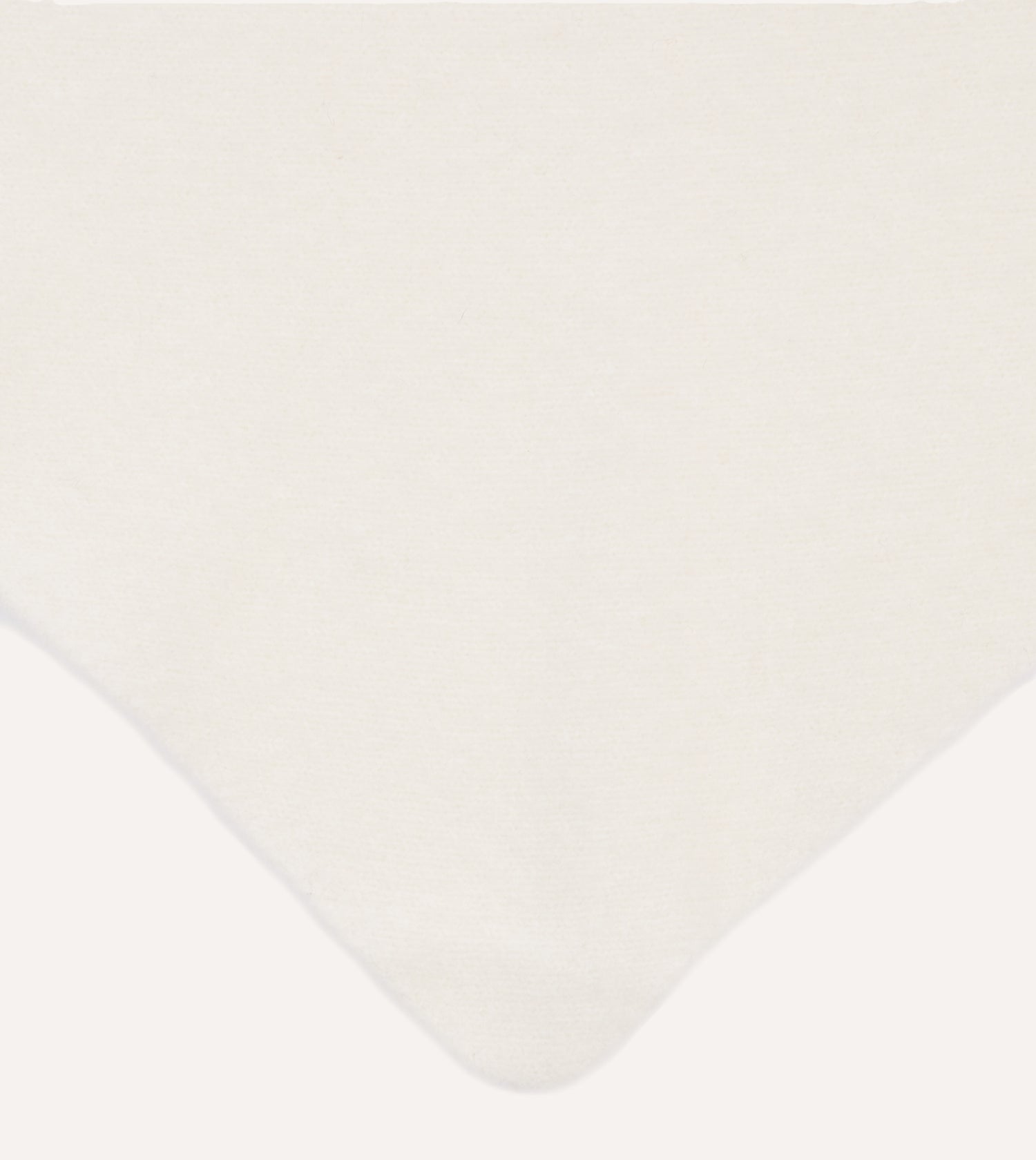 Ecru Lambswool Triangle Neck Scarf