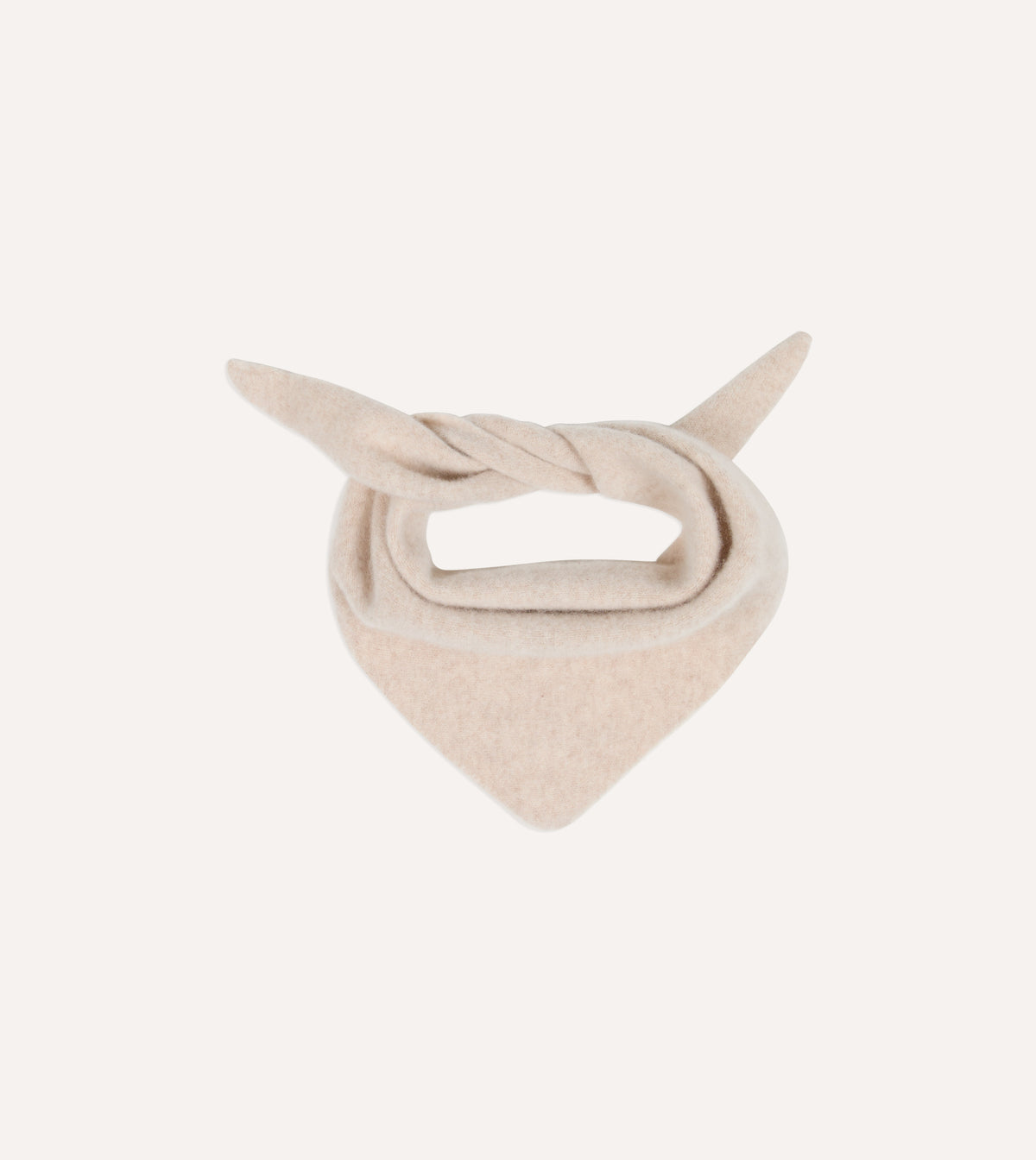 Stone Lambswool Triangle Neck Scarf