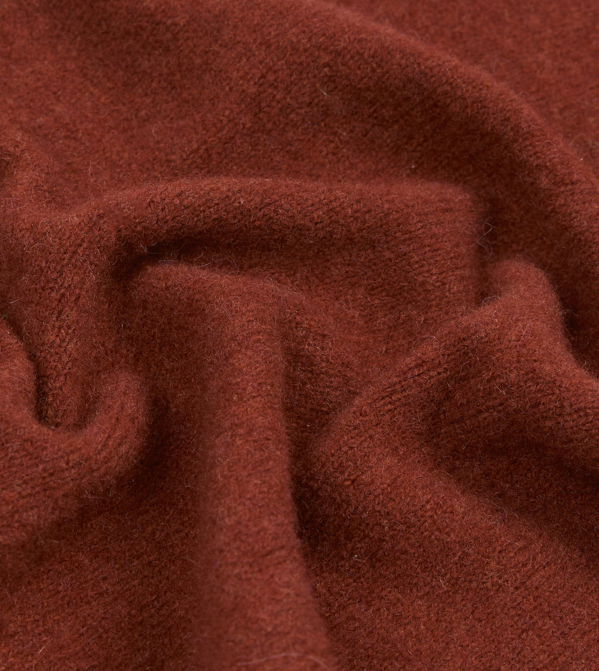 Brown Lambswool Triangle Neck Scarf