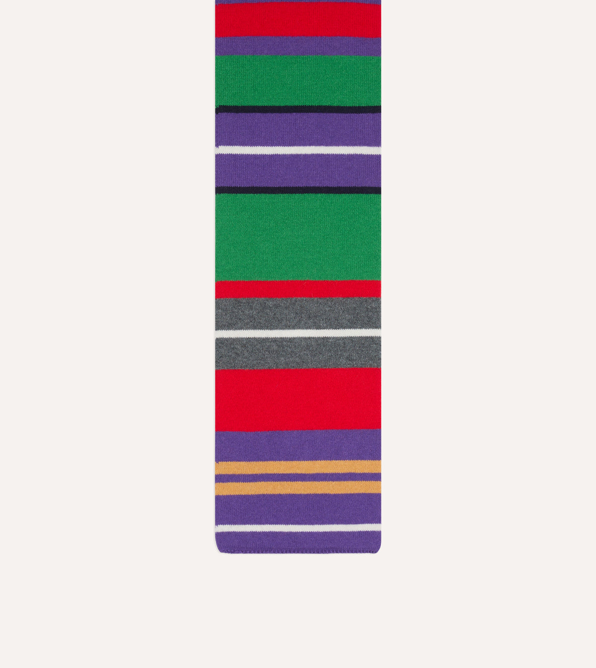 Green, Red and Purple Stripe Geelongora Tubular Scarf