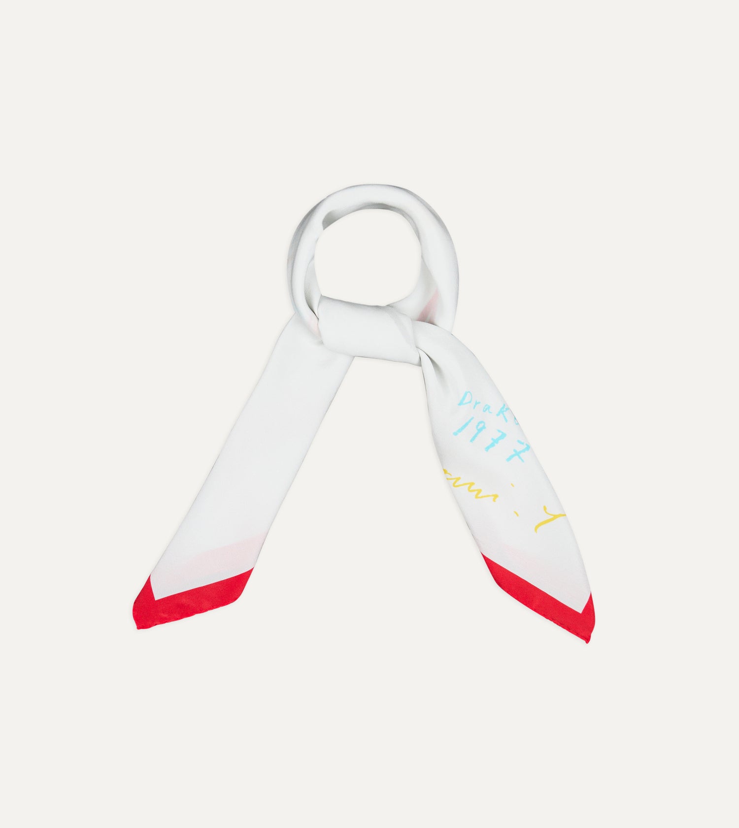 Mayumi Y. for Drake’s Pastel Print Silk Bandana