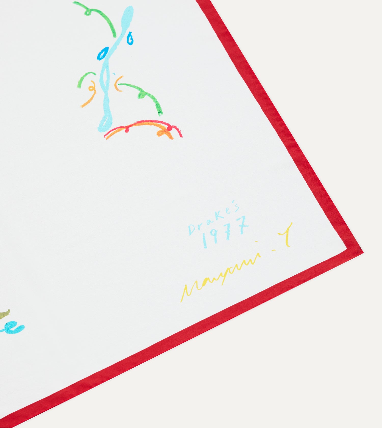 Mayumi Y. for Drake’s Pastel Print Silk Bandana