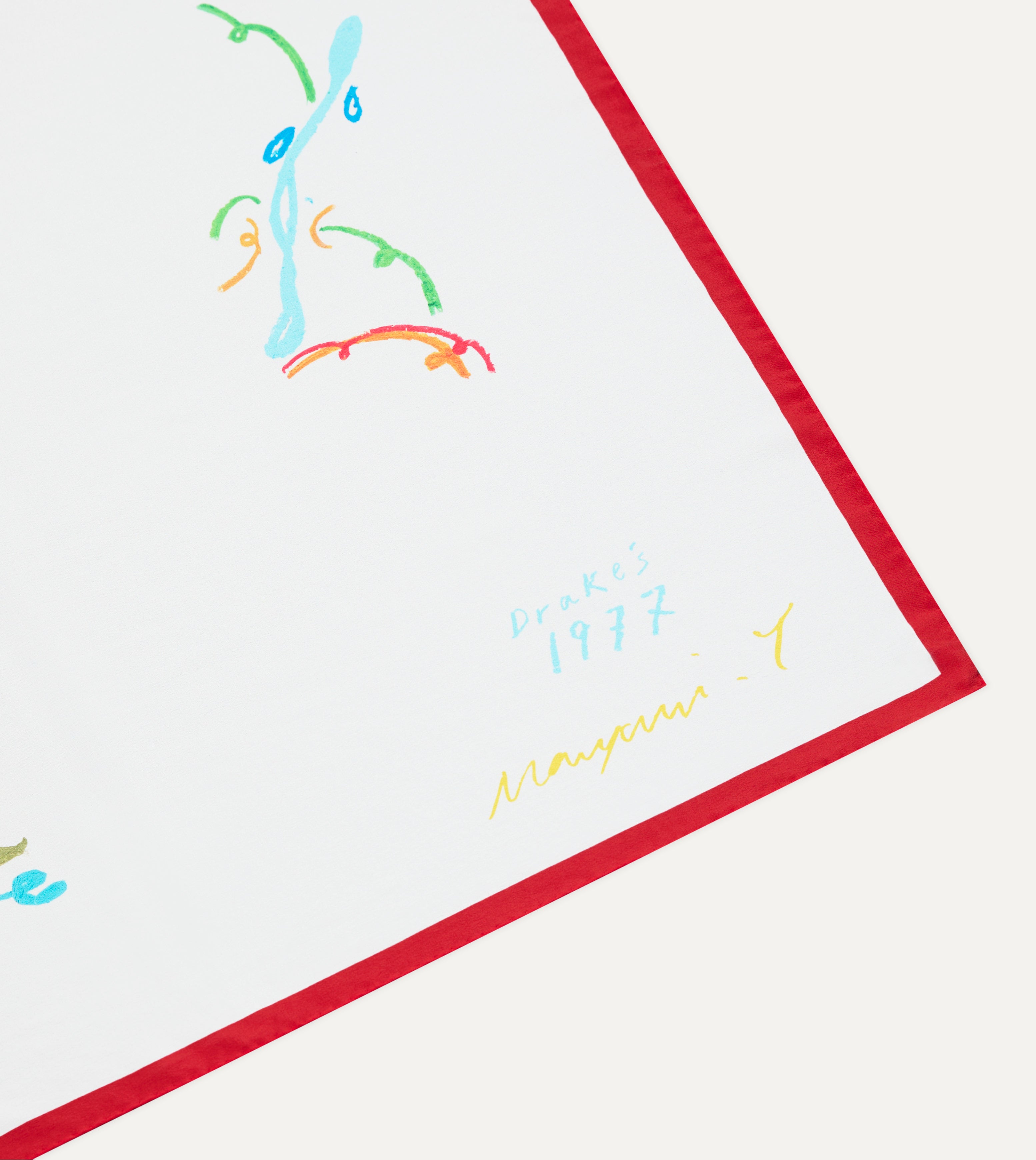 Mayumi Y. for Drake’s Pastel Print Silk Bandana