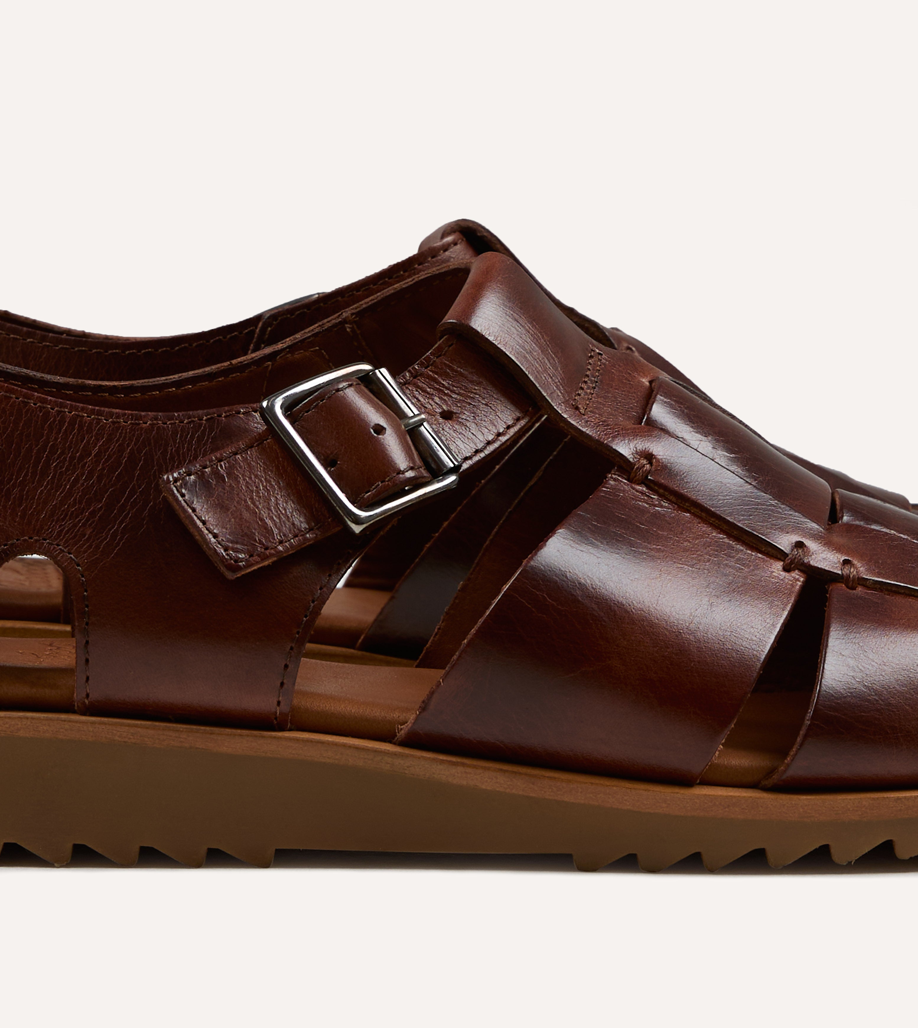 靴 Paraboot PACIFIC VEG MARRON EU41 Paraboot Pacific Marron Brown Leather Sandal – Drakes US
