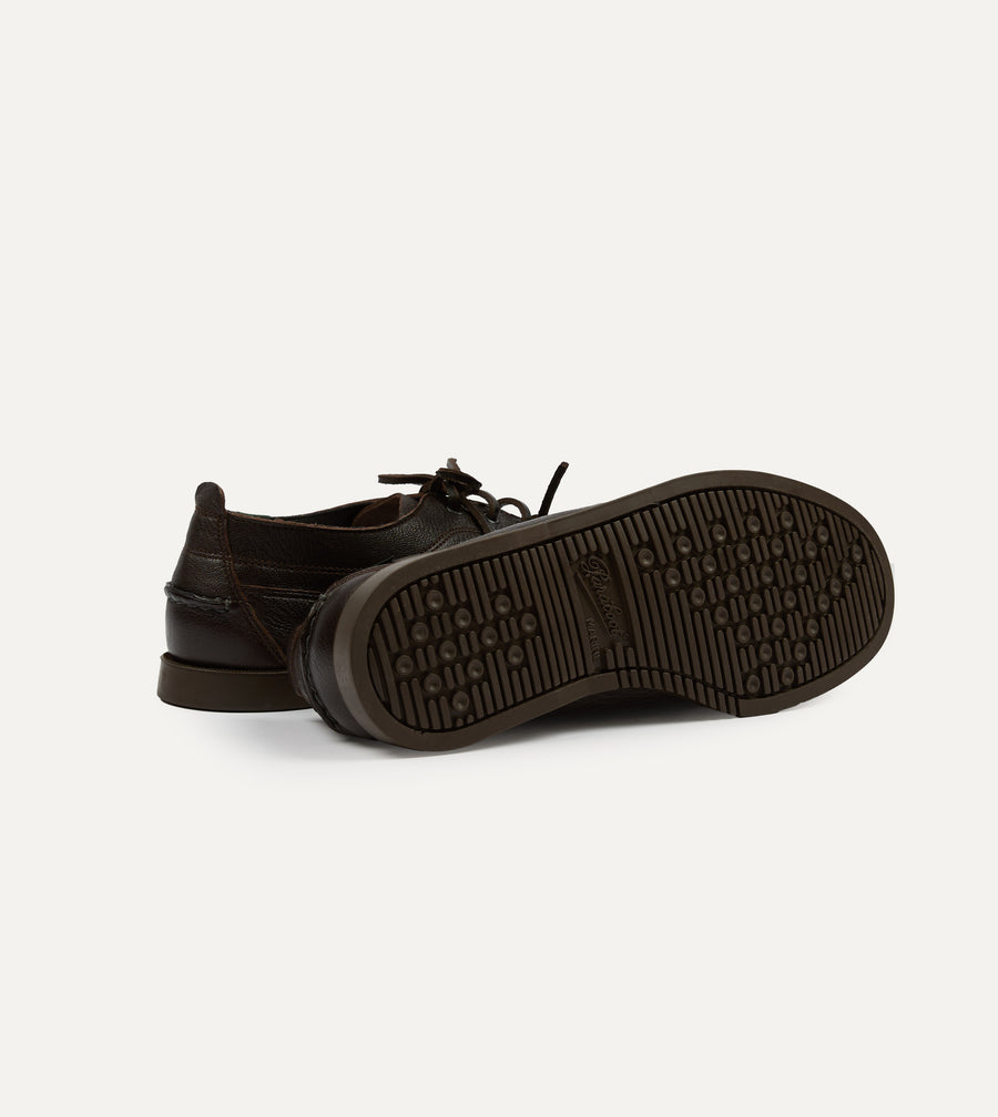 Paraboot for Drake's Malibu Brown Deer Leather Boat Shoe