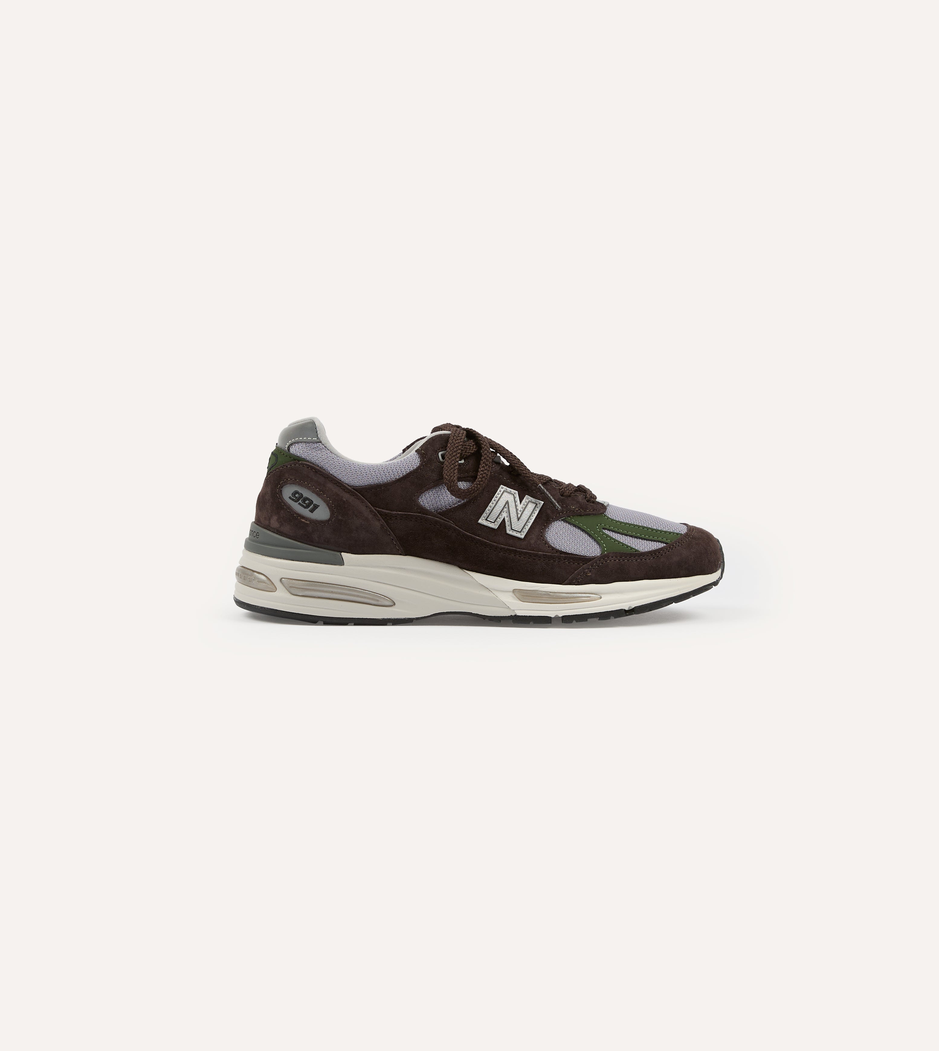 New Balance Brown 'Essentially Offbeat' Made in UK 991v2 Trainers