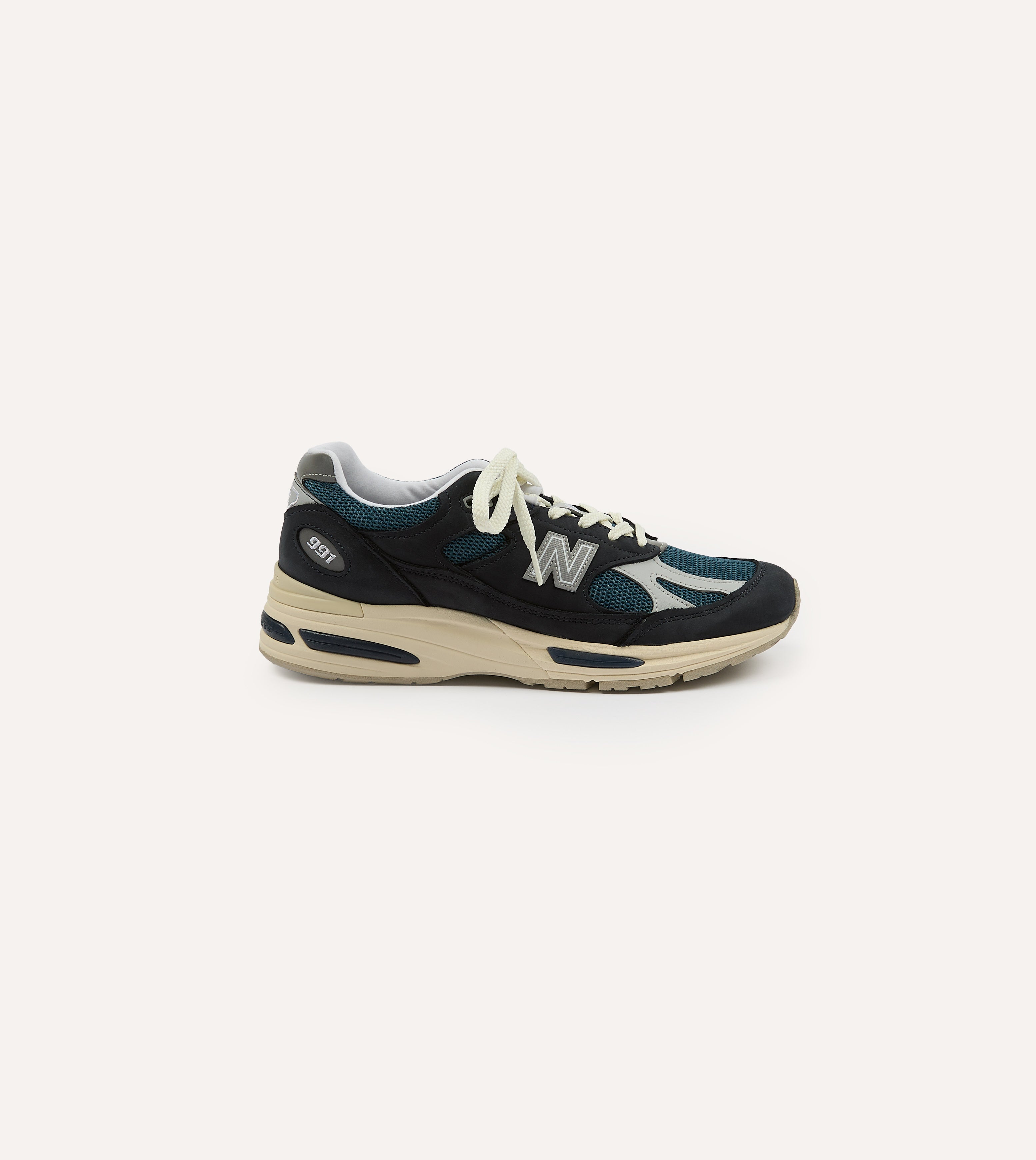 New Balance Navy 'Vintage Sport' Made in UK 991v2 Trainers