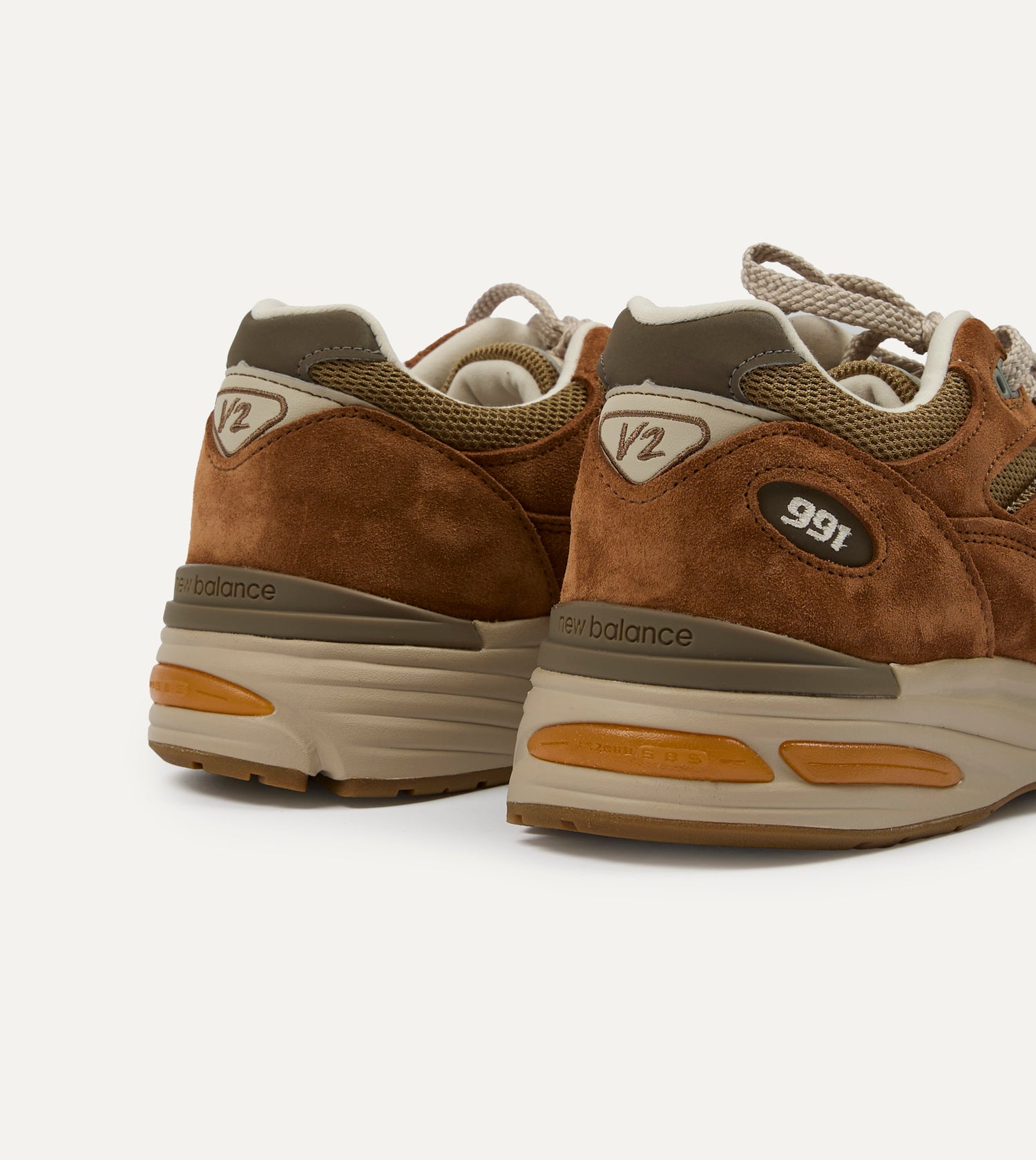 New Balance ‘Iconic Influences’ Caramel Café Made in UK 991v2 Trainers