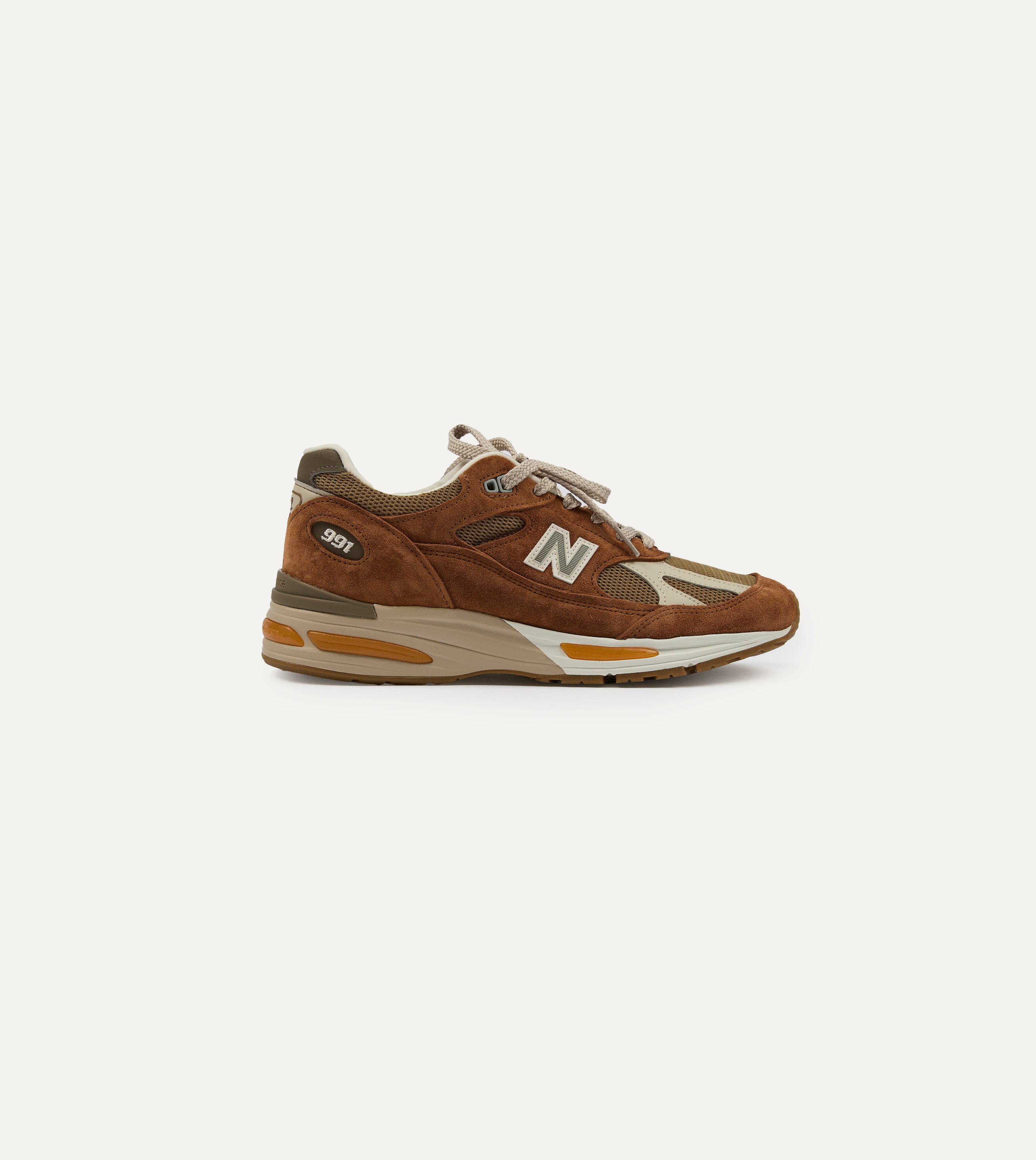New Balance ‘Iconic Influences’ Caramel Café Made in UK 991v2 Trainers