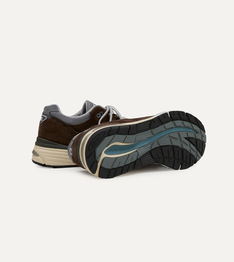 New Balance 'Elevated Essentials' Brown Alloy Made in UK 991v2 Trainers