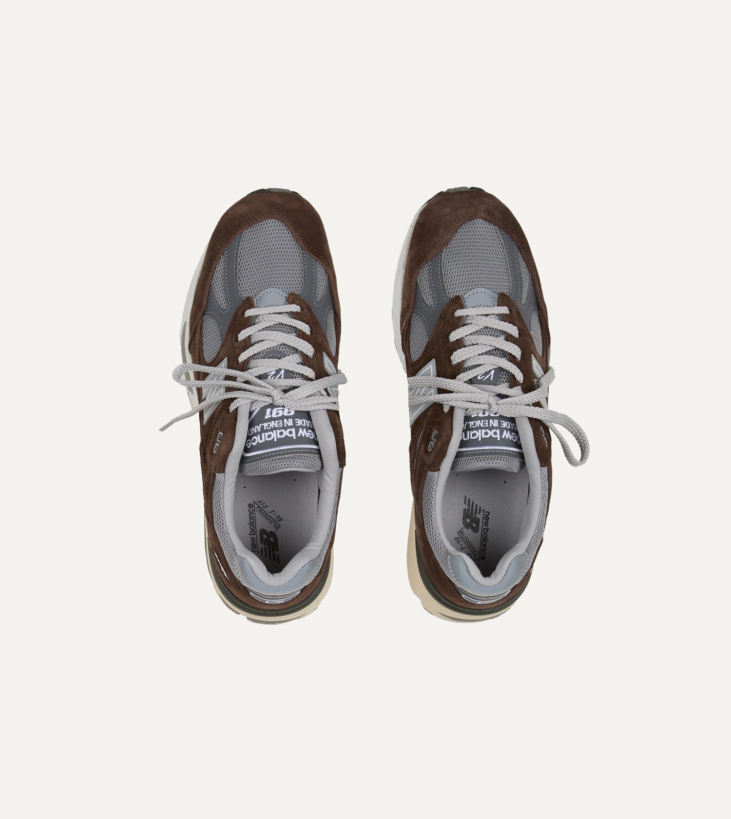 New Balance 'Elevated Essentials' Brown Alloy Made in UK 991v2 Trainers