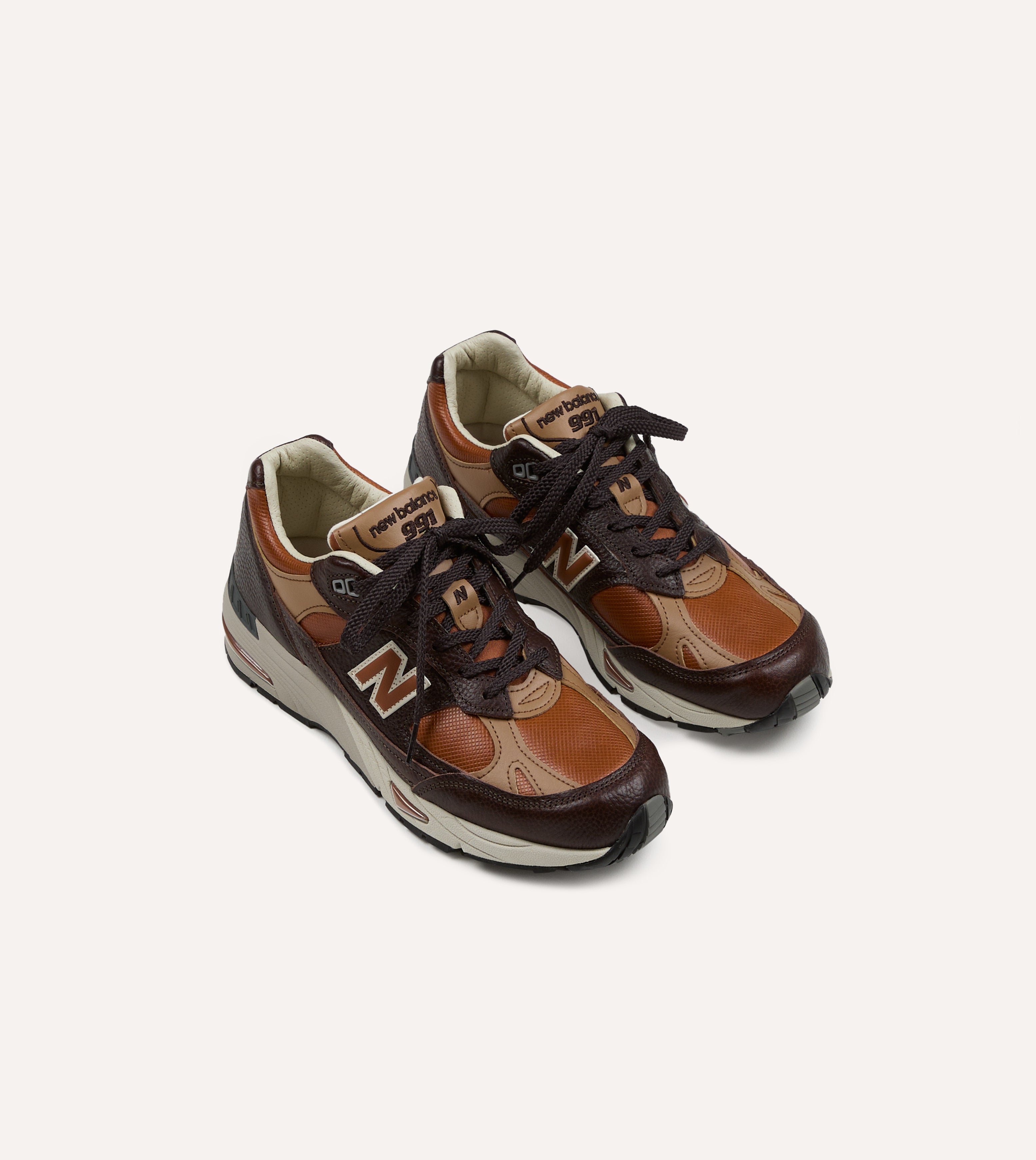 New Balance Luxury Leather Chocolate Plum and Caramel Made in UK 991v1 Trainers New Balance Luxury Leather Chocolate Plum and Caramel Made in UK 991v1 Trainers