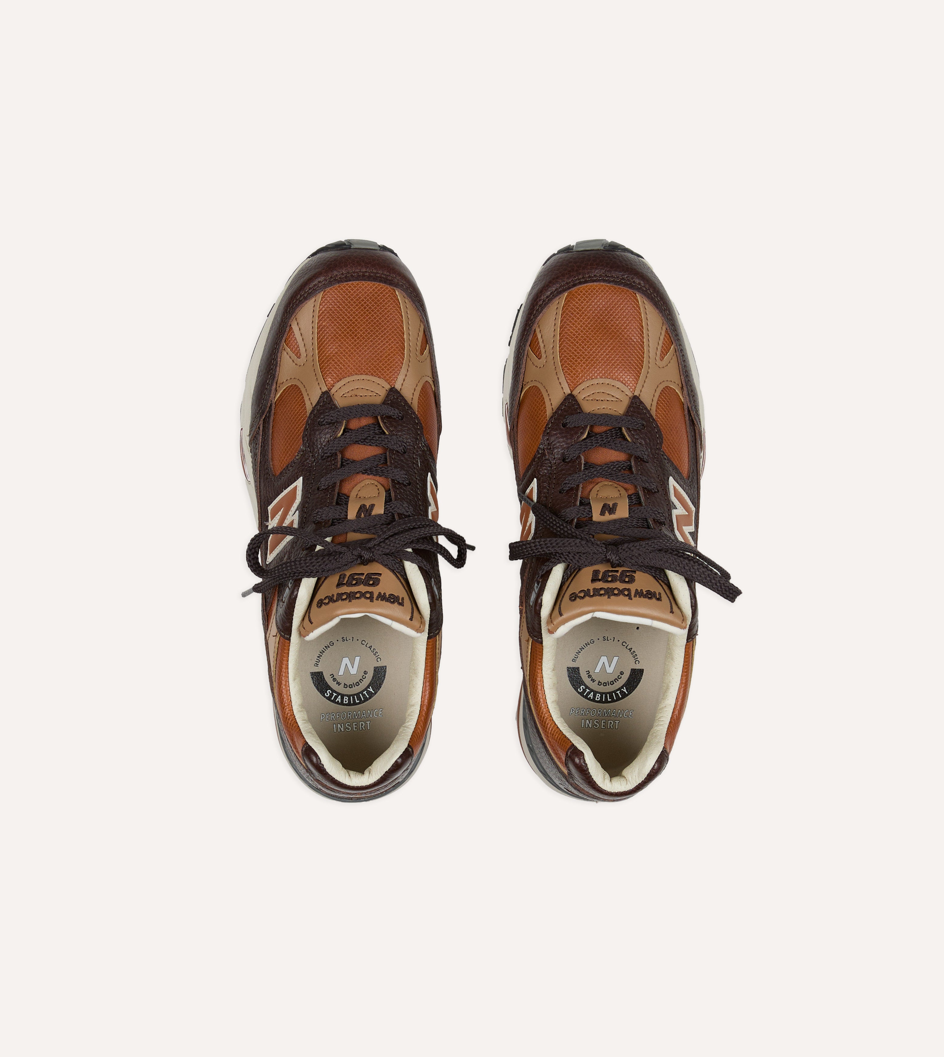 ばにらしぇーく New Balance 'Luxury Leather' Chocolate Plum and Caramel Made in UK