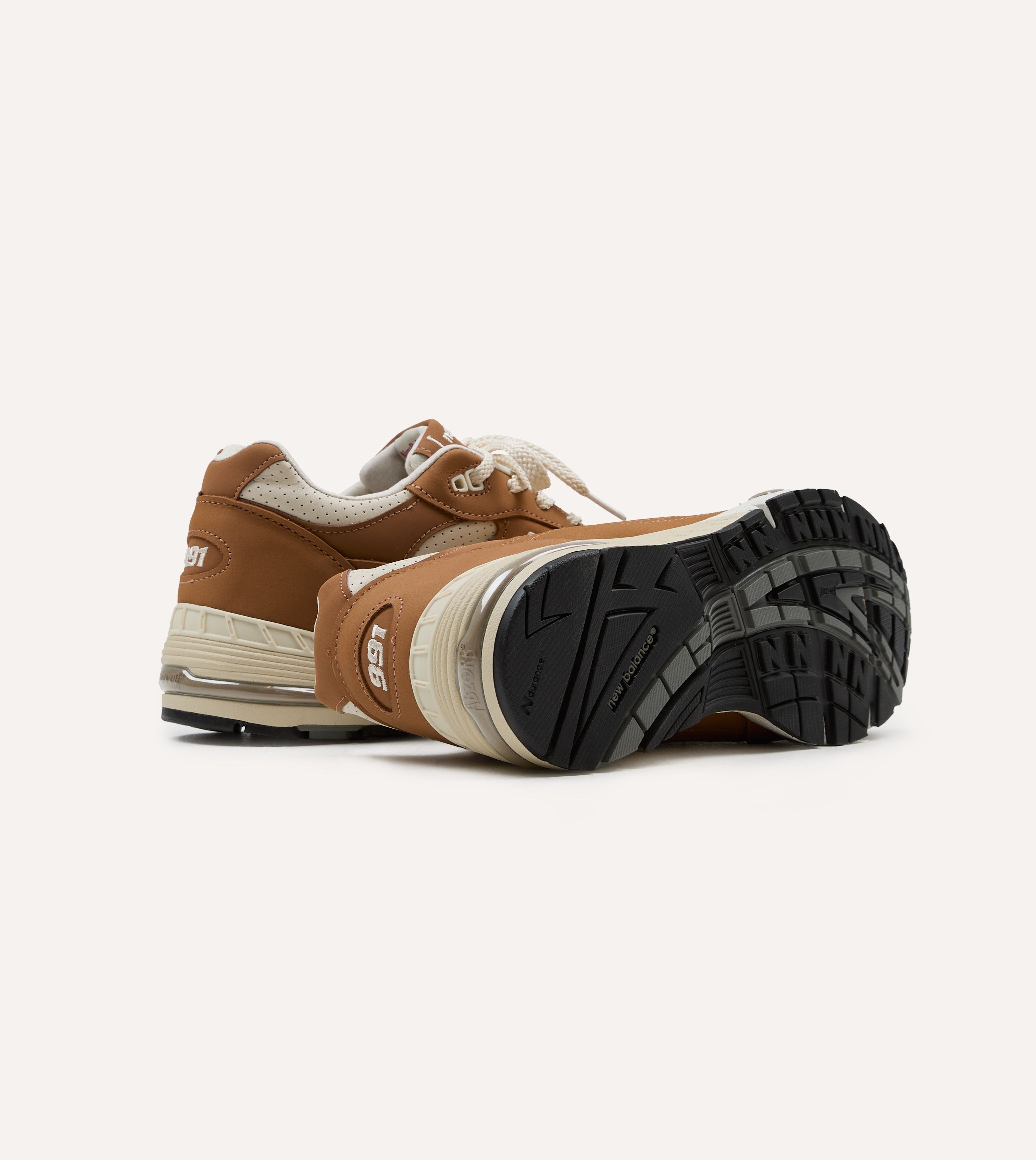 New Balance 'Luxe Nubuck' Chipmunk and Birch Made in UK 991v1
