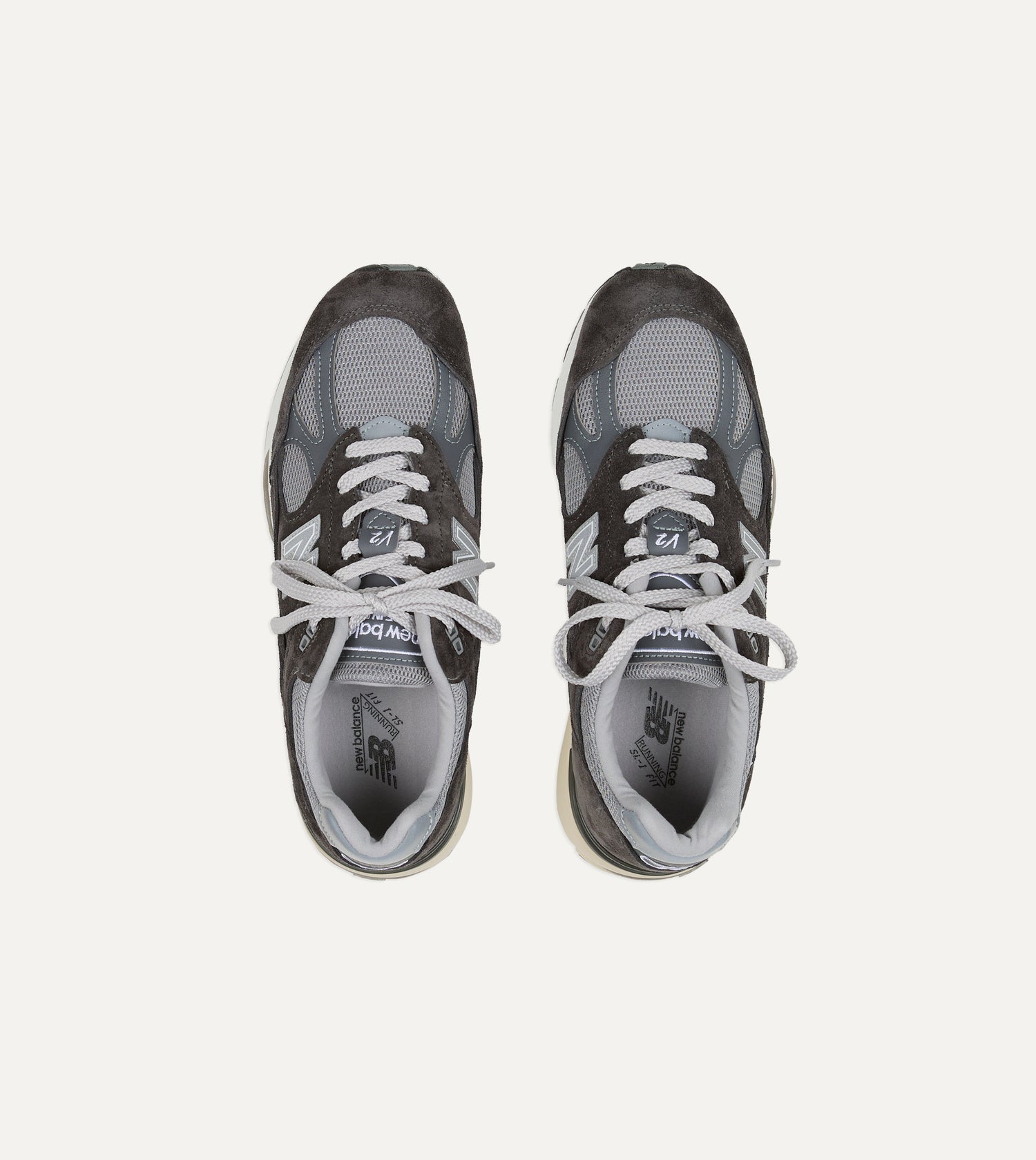 New Balance 'Elevated Essentials' Alloy Grey and Smoked Pearl Made in UK 991v2 Trainers