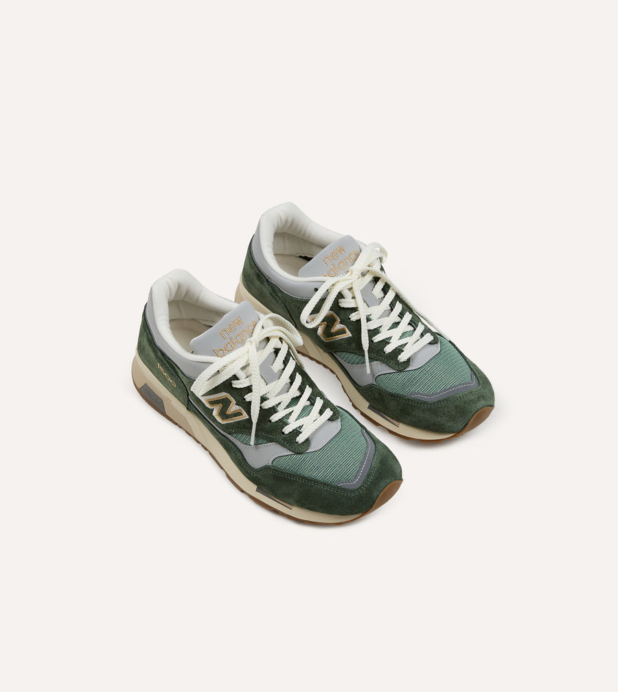 New Balance 'Vintage Sports' Kombu Green and Sea Spray Made in UK 1500v1 Trainers