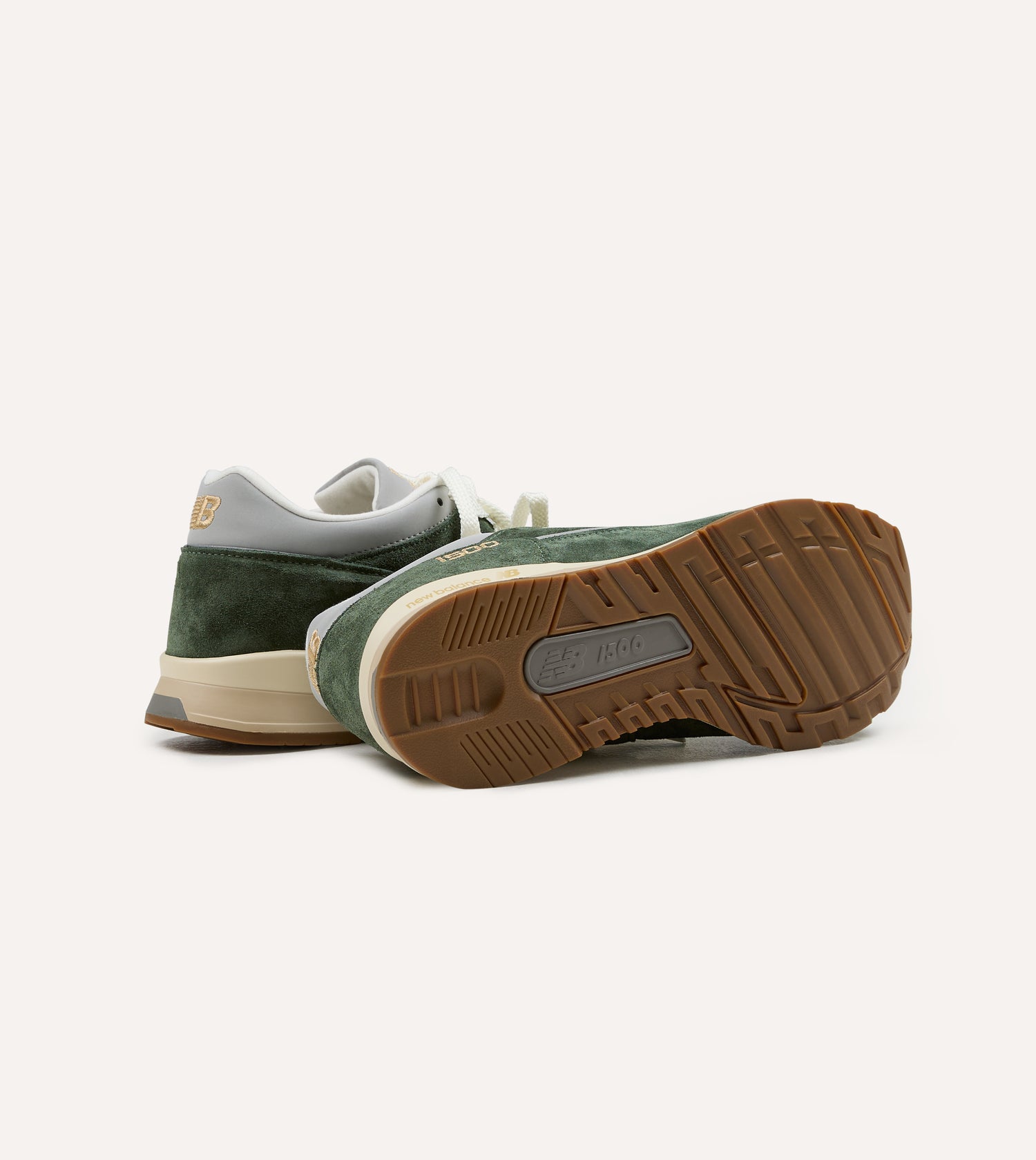New Balance 'Vintage Sports' Kombu Green and Sea Spray Made in UK 1500v1 Trainers
