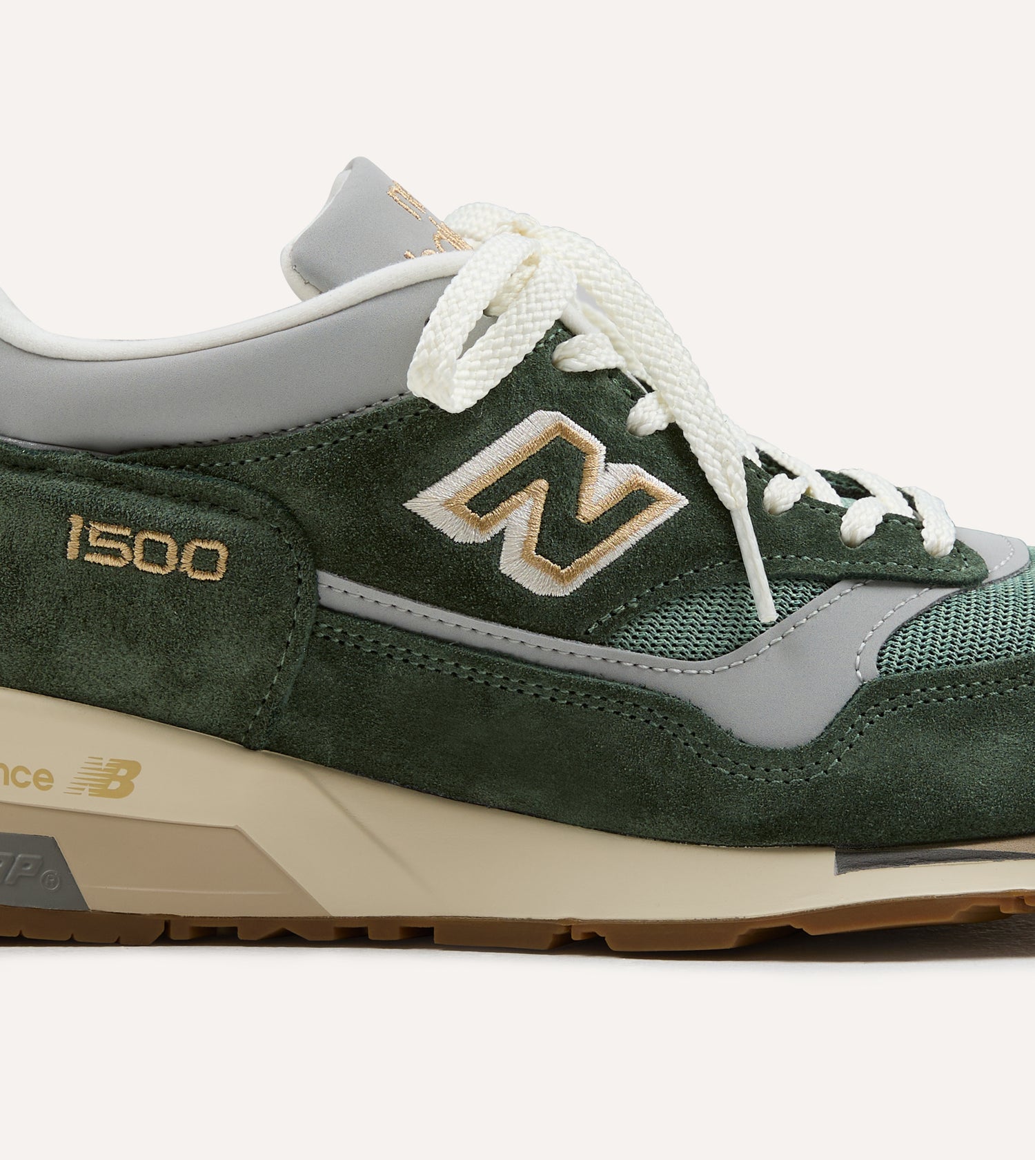New Balance 'Vintage Sports' Kombu Green and Sea Spray Made in UK 1500v1 Trainers