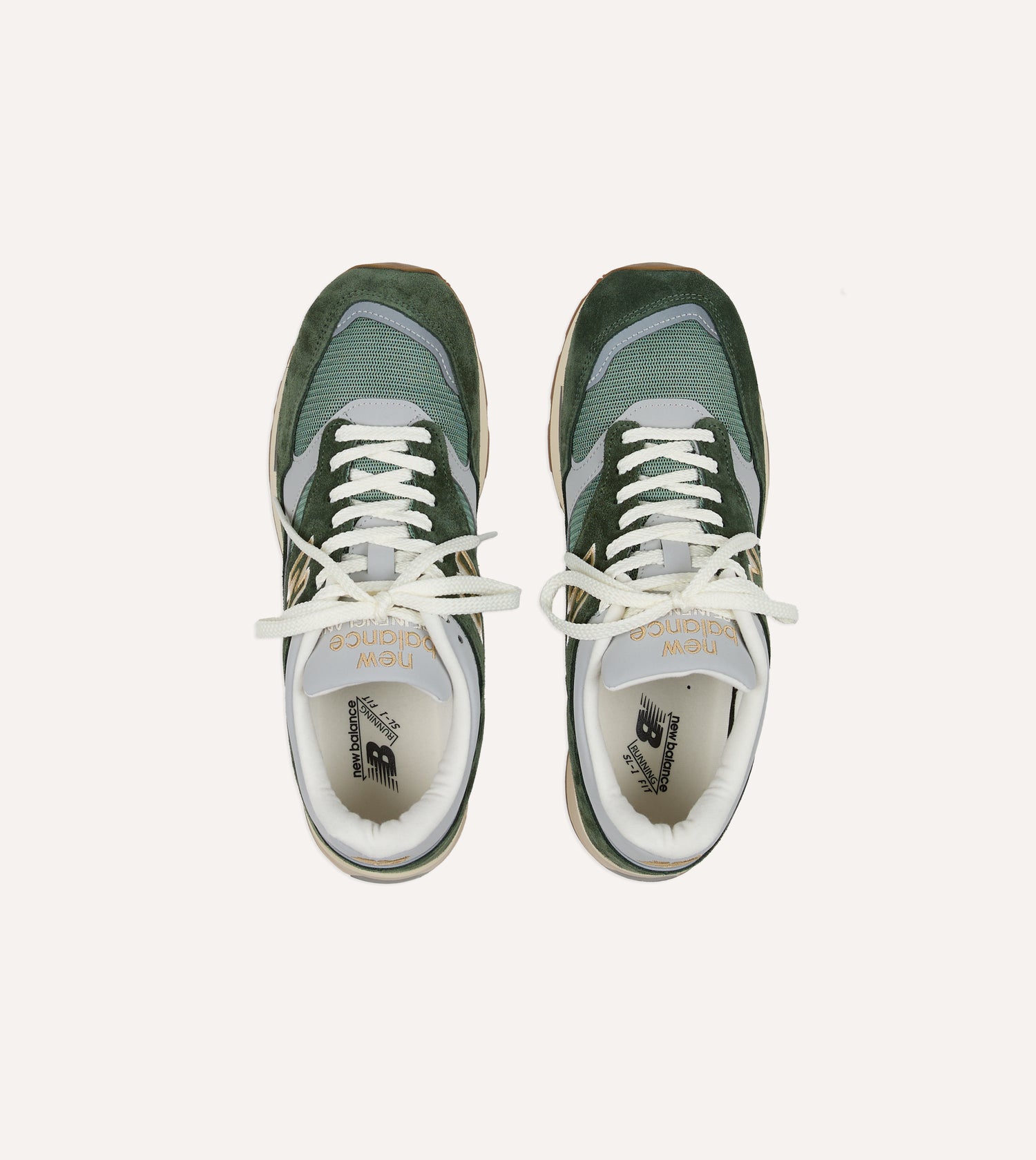 New Balance 'Vintage Sports' Kombu Green and Sea Spray Made in UK 1500v1 Trainers