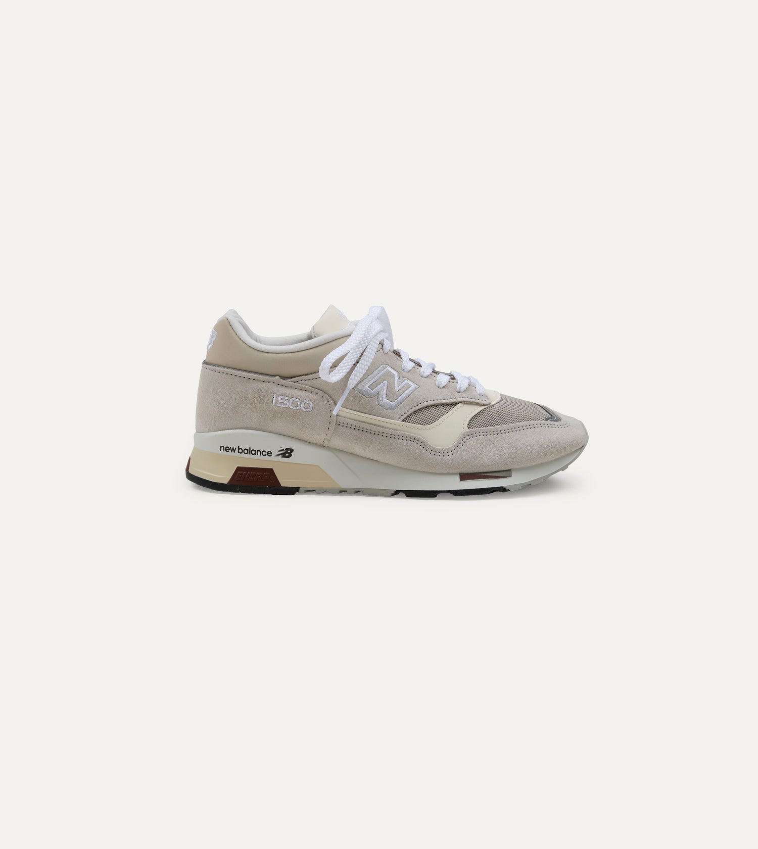 New Balance 'Elevated Essentials' Oyster and Antique White Made in UK 1500 Trainers