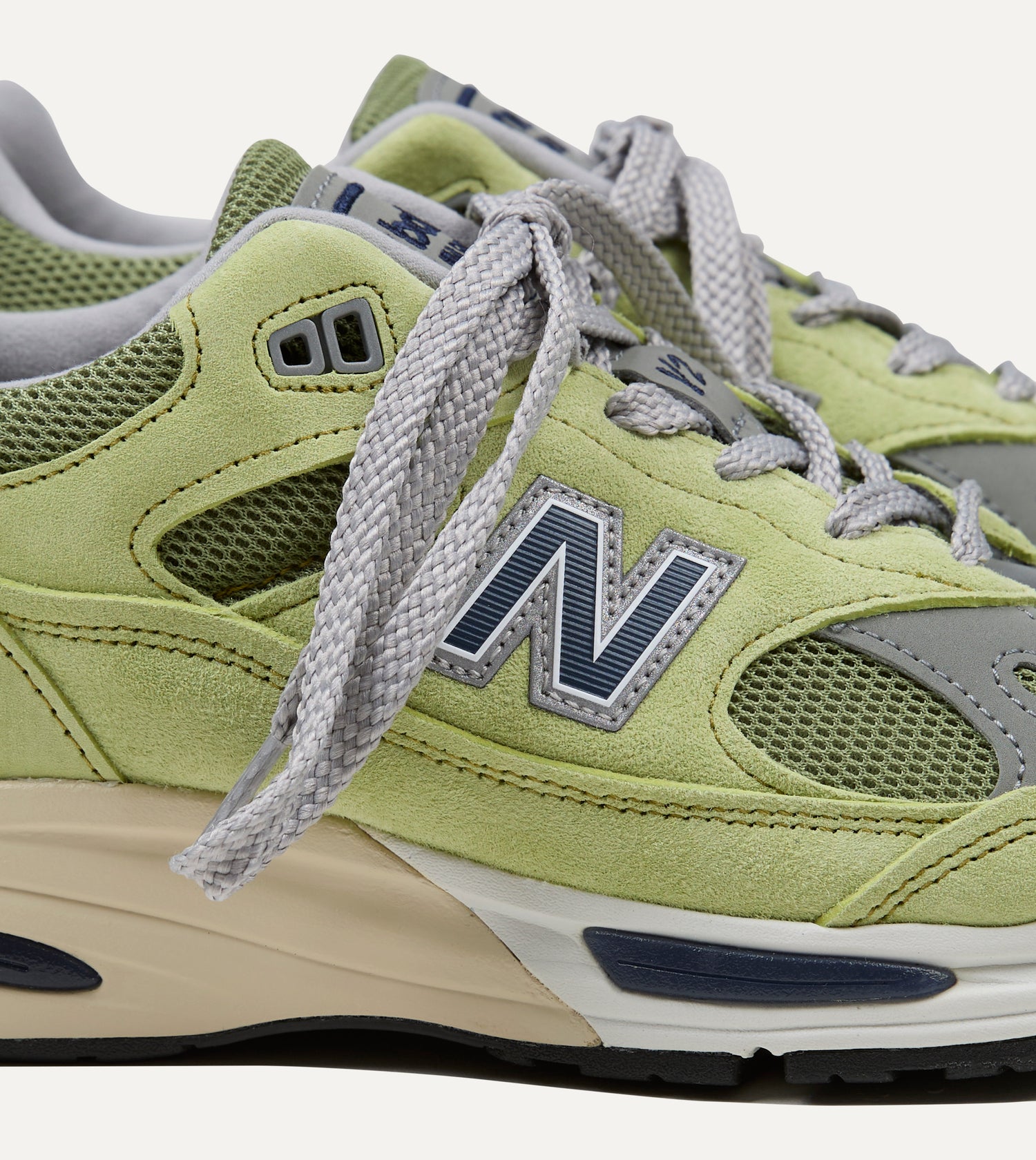 New Balance 'Summer Brights’ Green Banana Made in UK 991v2 Trainers