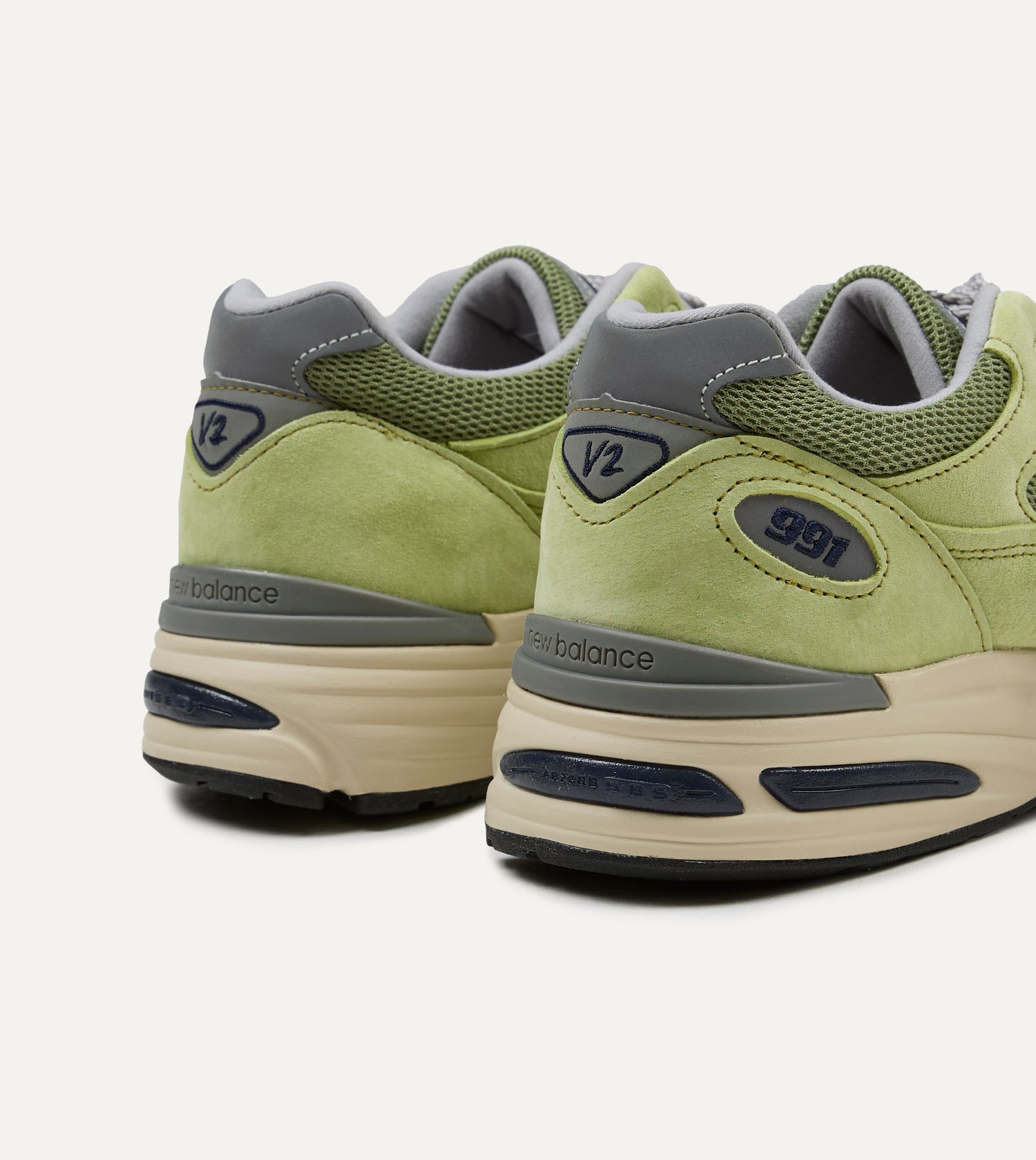 New Balance 'Summer Brights’ Green Banana Made in UK 991v2 Trainers