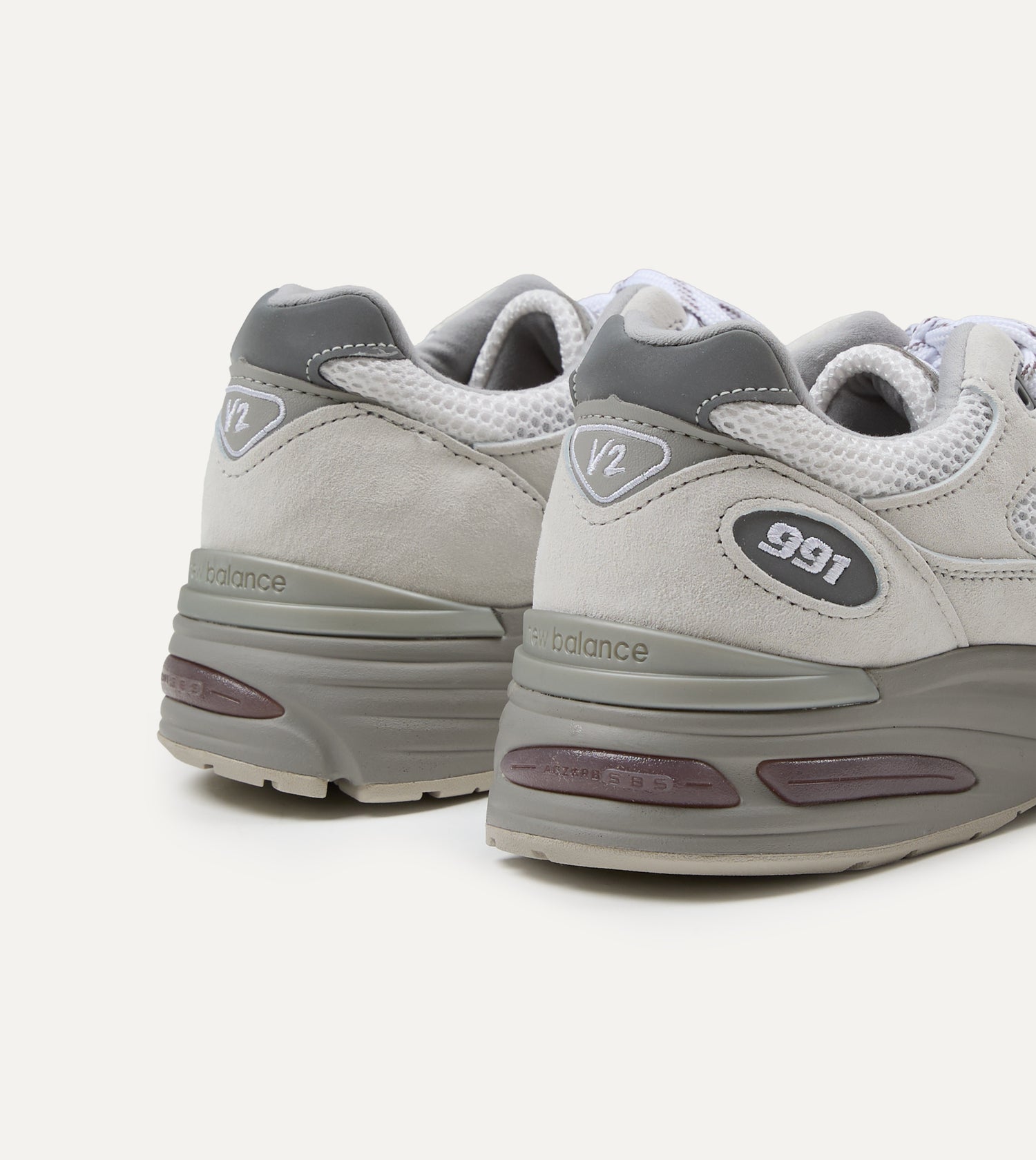 New Balance 'Elevated Essentials' Wind Chime and Brilliant White Made in UK 991v2 Trainers