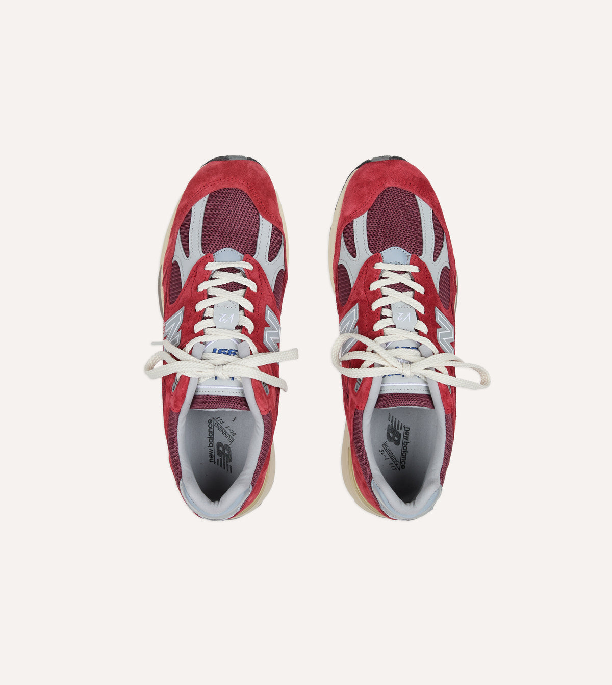 New Balance 'Vintage Sports' Karanda Red Made in UK 991v2 Trainers