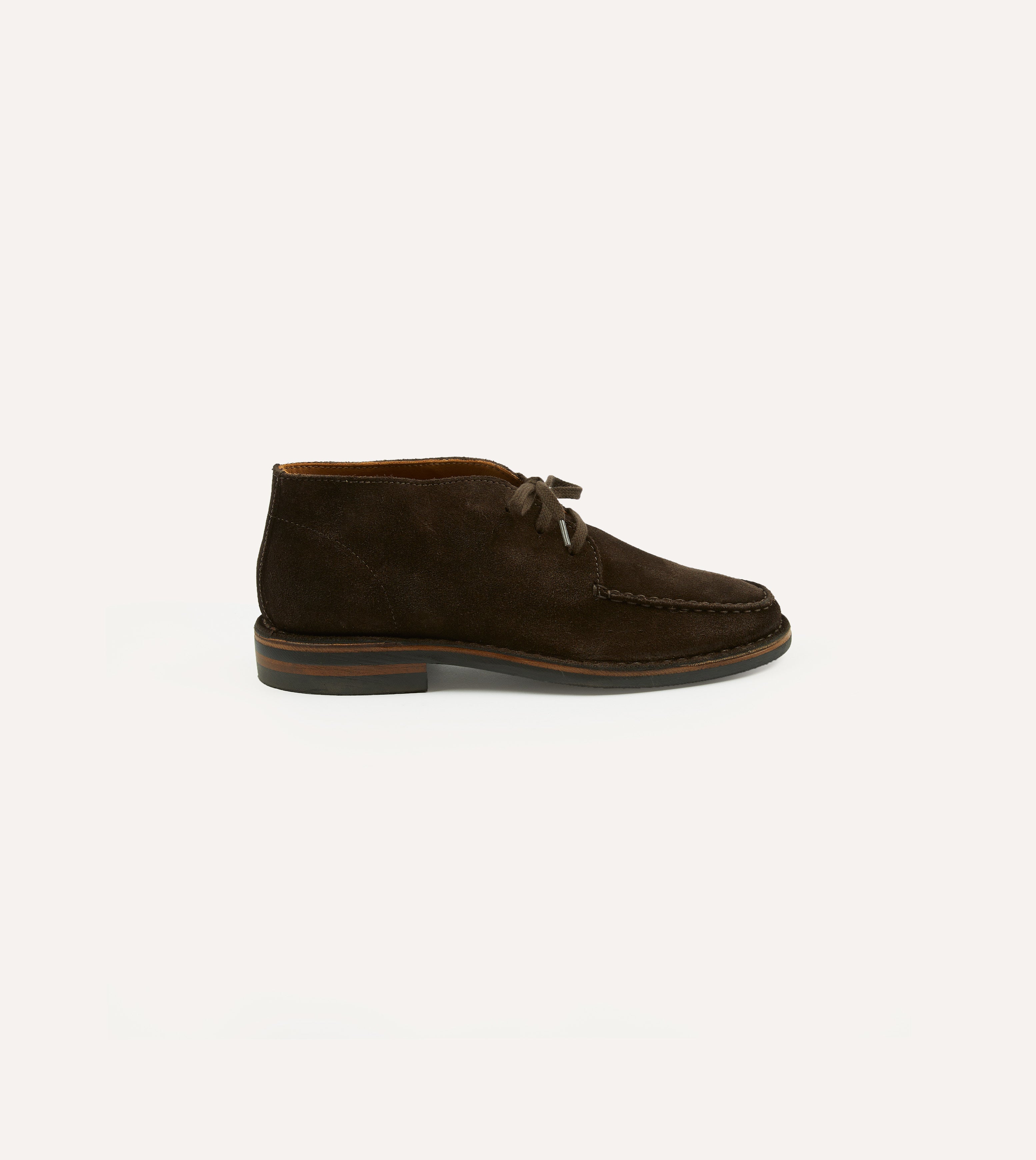 crosby moc-toe chukka boot tobacco suede Drake's hardy crepe sole and distinctive moccasin Crosby Moc-Toe Chukka Boot, Dark
