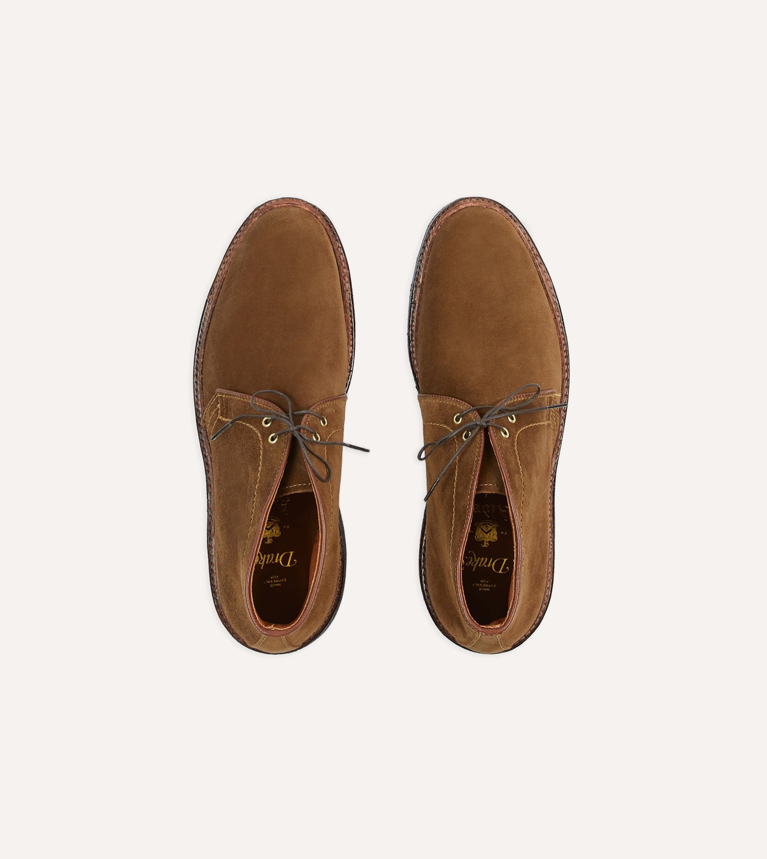 Alden for Drake's Tobacco Suede Chukka Boot with Double Crepe Sole