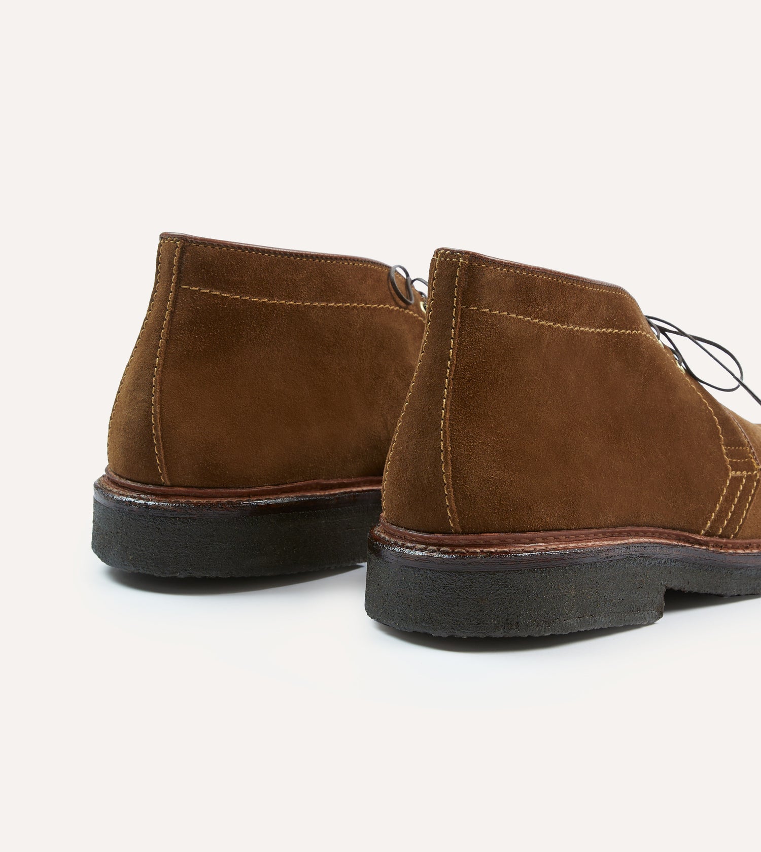 Alden for Drake's Tobacco Suede Chukka Boot with Double Crepe Sole