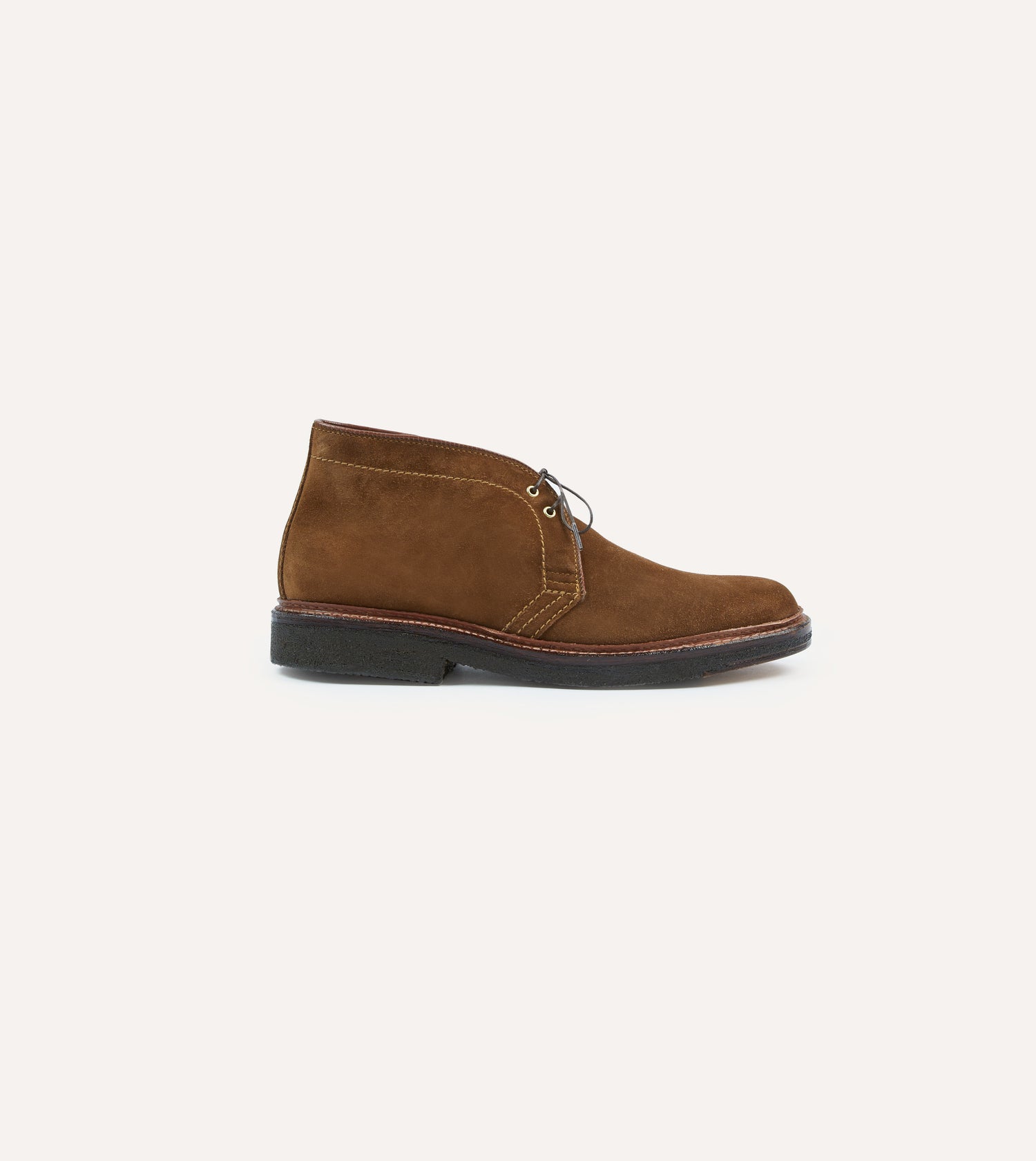 Alden for Drake's Tobacco Suede Chukka Boot with Double Crepe Sole