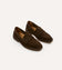 Brown Suede Canal Penny Loafer with Crepe Sole