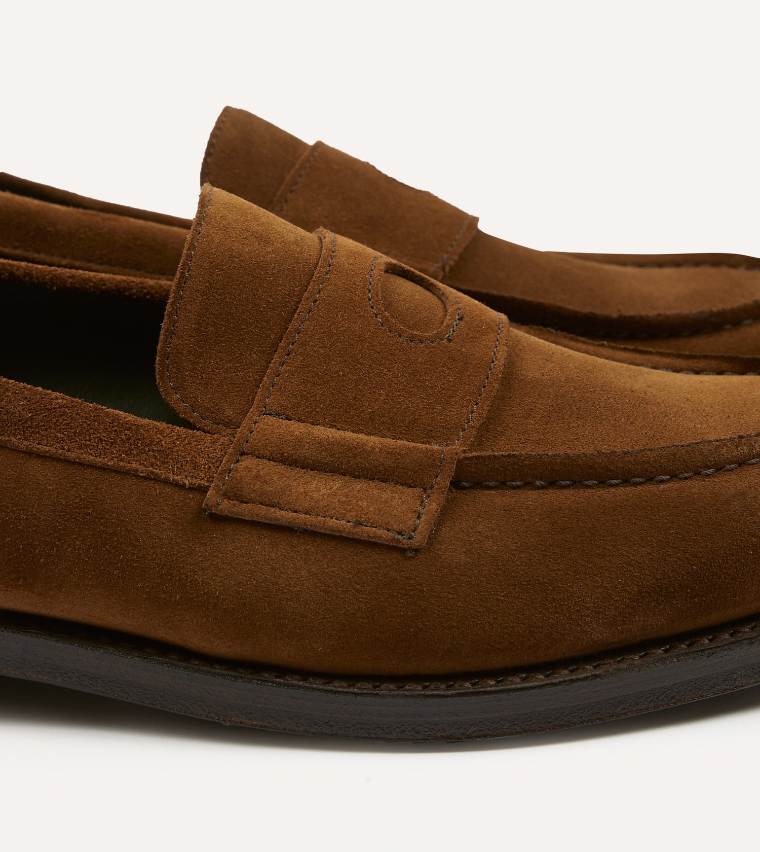 Snuff Suede Charles Goodyear Welted Penny Loafer